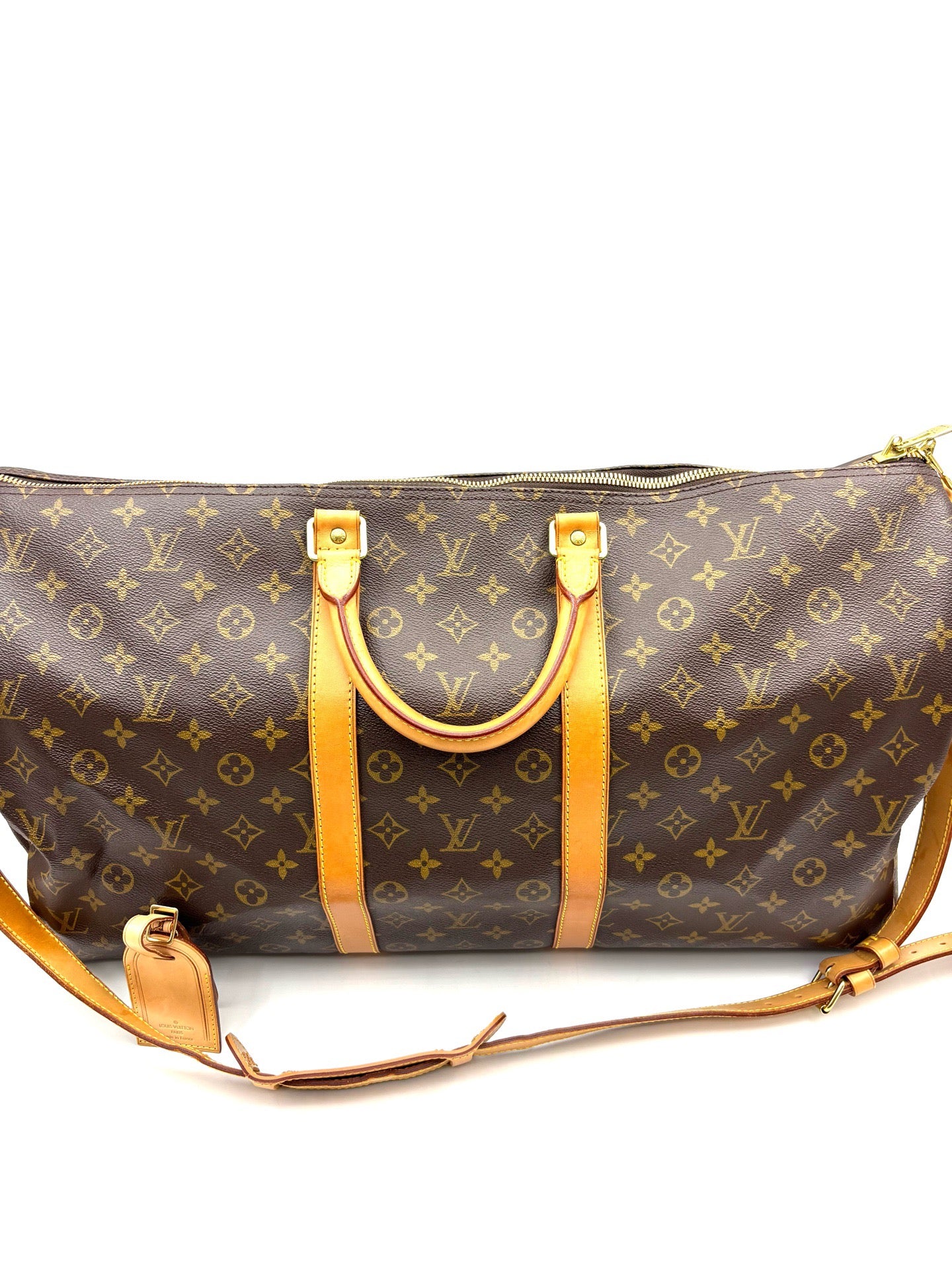 Louis Vuitton - Keepall 55 - Synthetic - Brown - (large)
