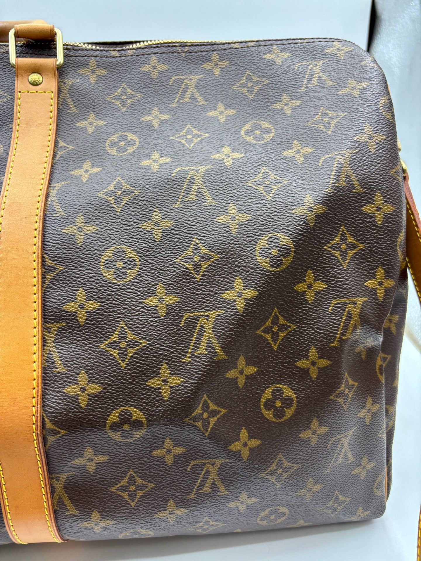 Louis Vuitton - Keepall 55 - Synthetic - Brown - (large)