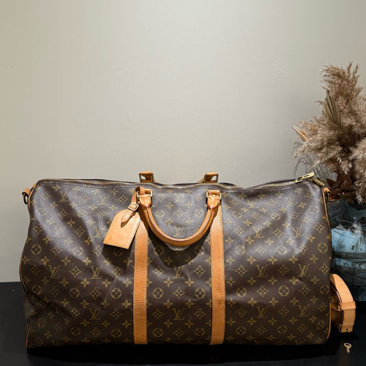 Louis Vuitton - Keepall 60 - Cloth - Brown - (60)