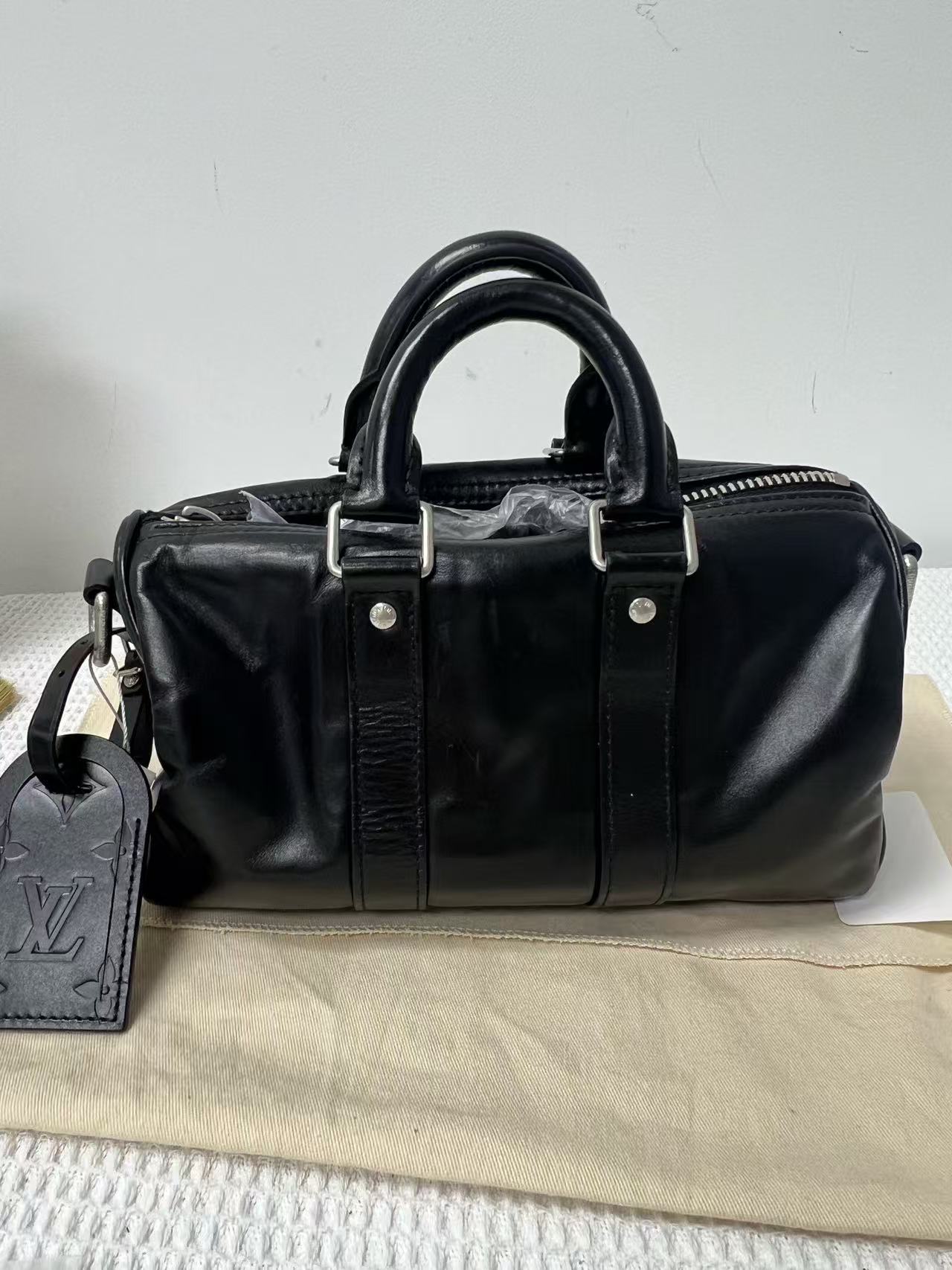 Louis Vuitton - Keepall Cargo - Leather - Black - (mini)