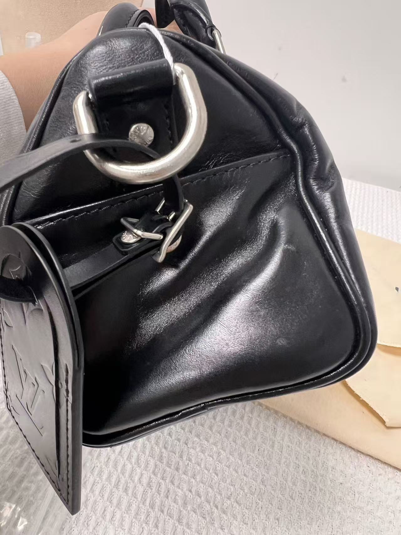 Louis Vuitton - Keepall Cargo - Leather - Black - (mini)