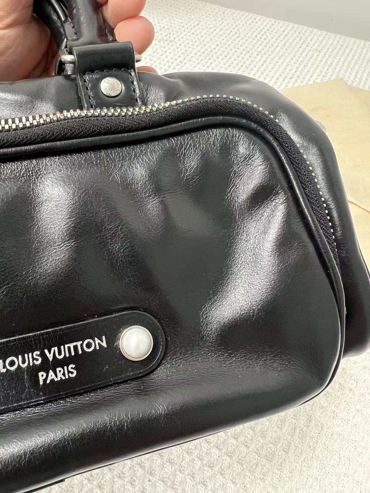 Louis Vuitton - Keepall Cargo - Leather - Black - (mini)