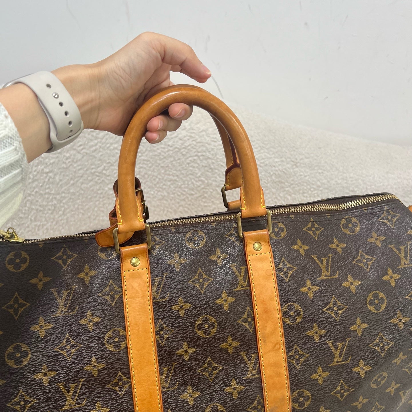 Louis Vuitton - Keepall - Cloth - Brown - (large)