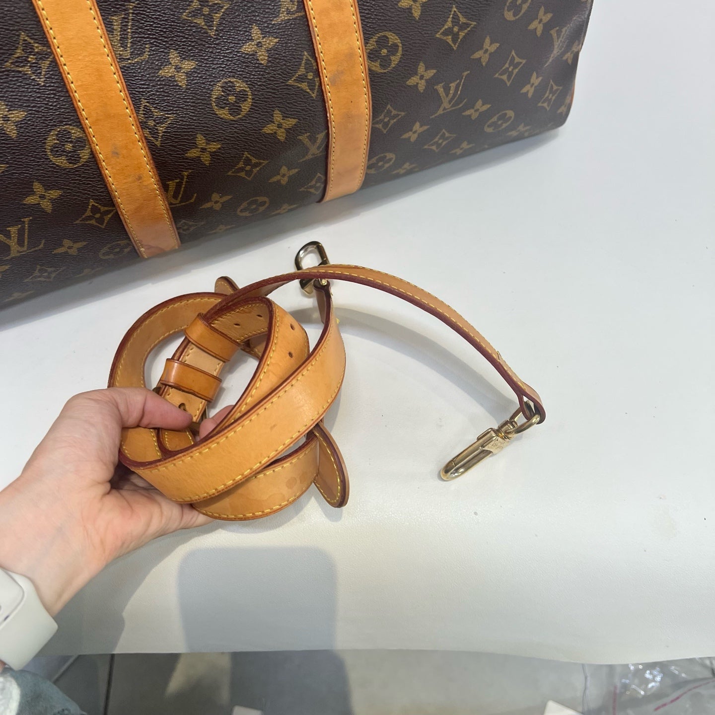 Louis Vuitton - Keepall - Cloth - Brown - (large)
