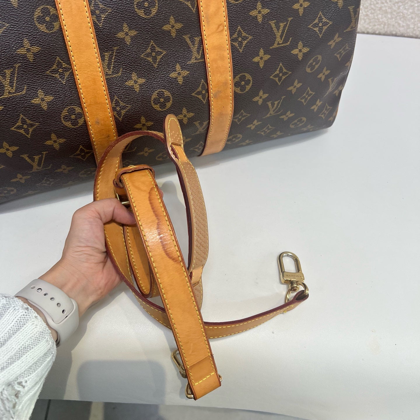 Louis Vuitton - Keepall - Cloth - Brown - (large)
