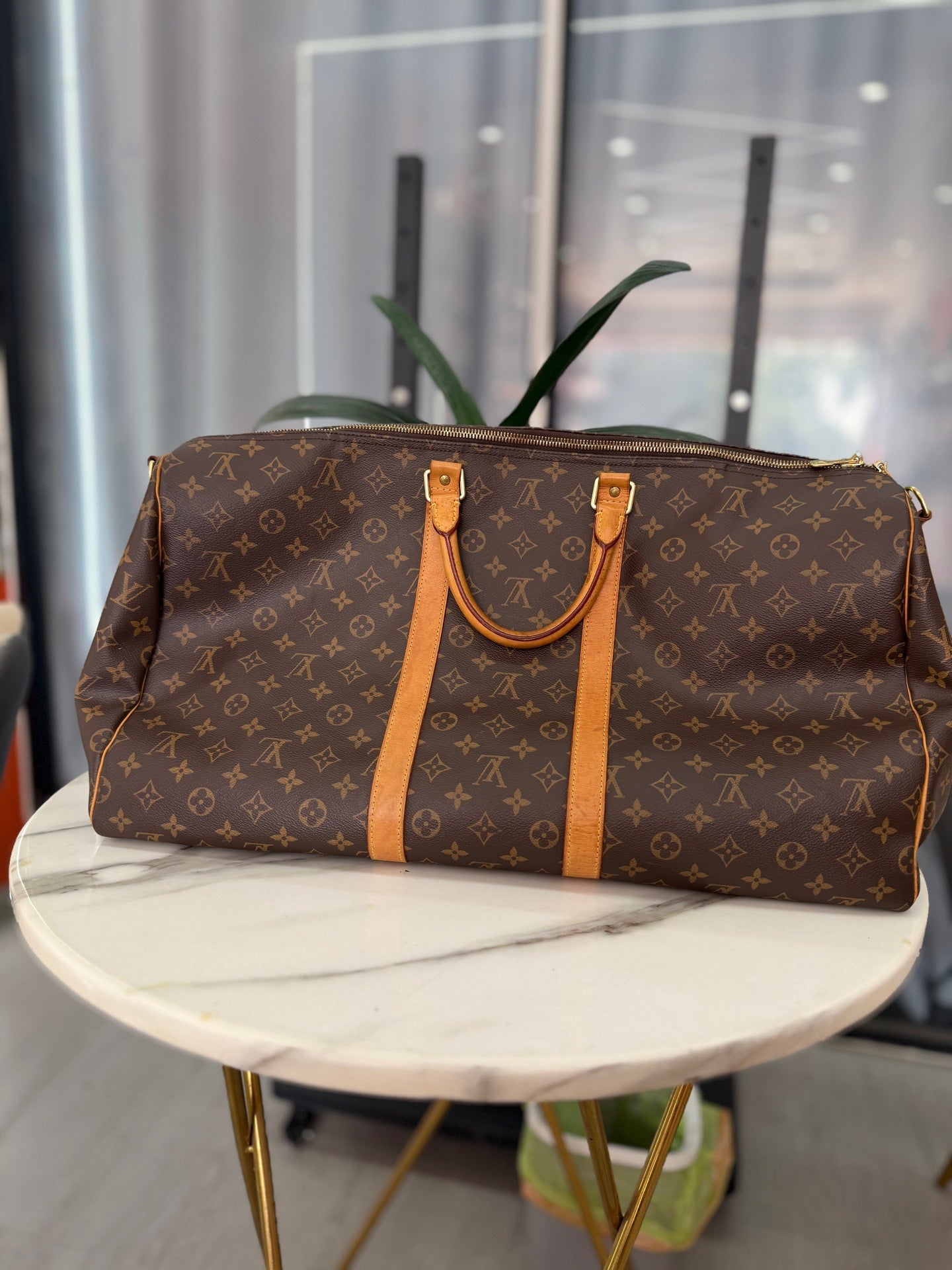 Louis Vuitton - Keepall - Leather - Brown - (55)