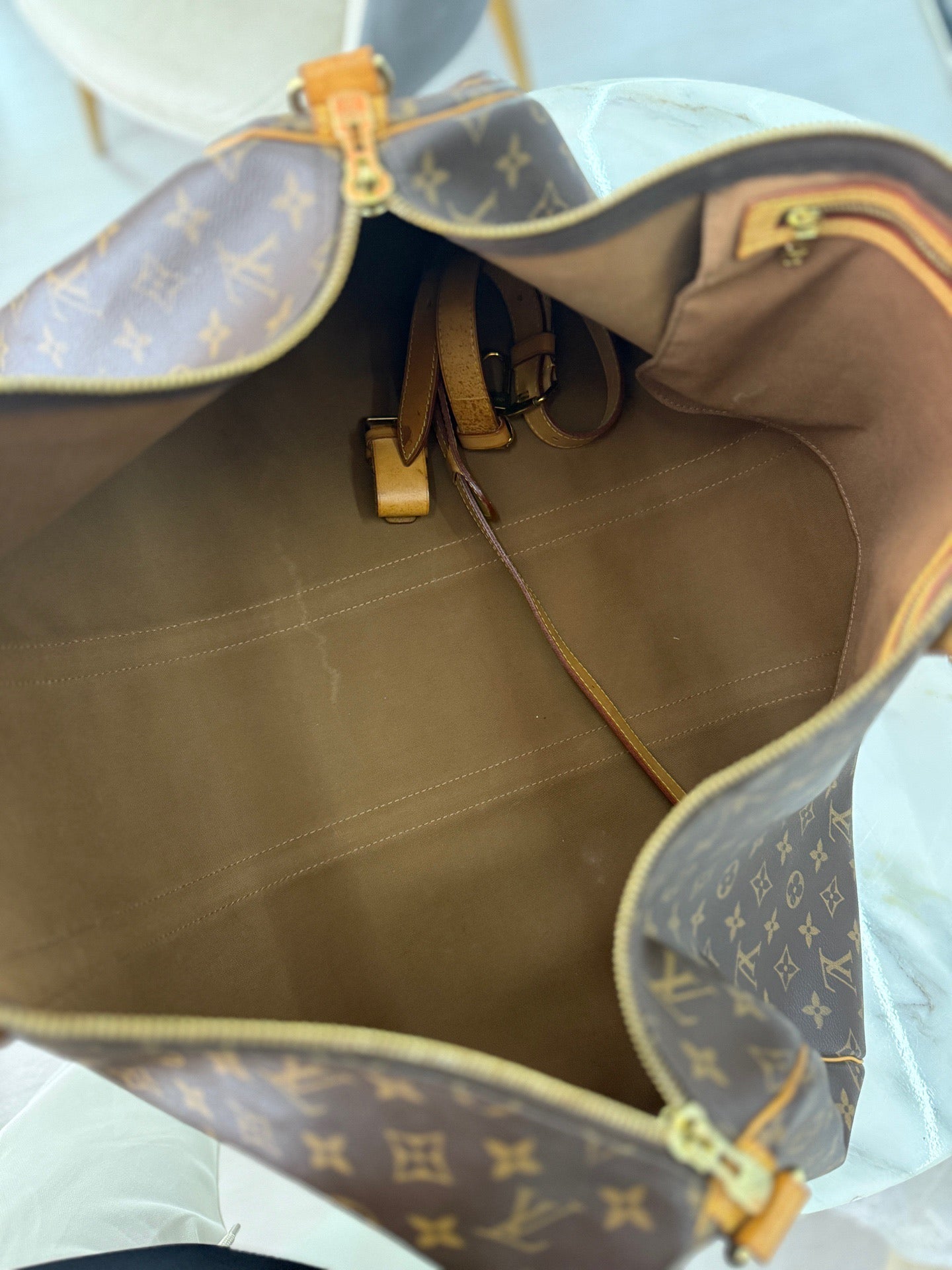 Louis Vuitton - Keepall - Leather - Brown - (55)