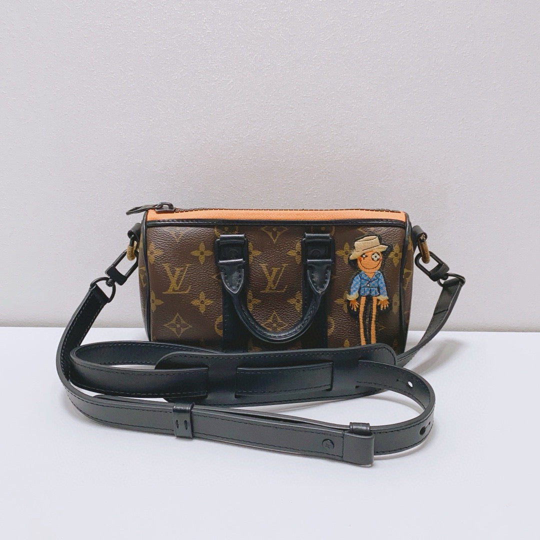 Louis Vuitton - Keepall XS Scarecrow - Monogram coated canvas with leather trim - Brown - (Mini)
