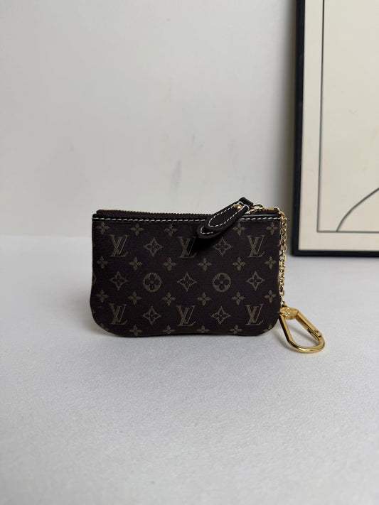 Louis Vuitton - Key Pouch - Denim - Jeans - Brown - (mini)