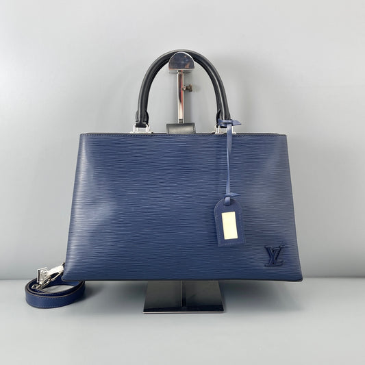 Louis Vuitton - Kleber - Leather - Blue - (large)