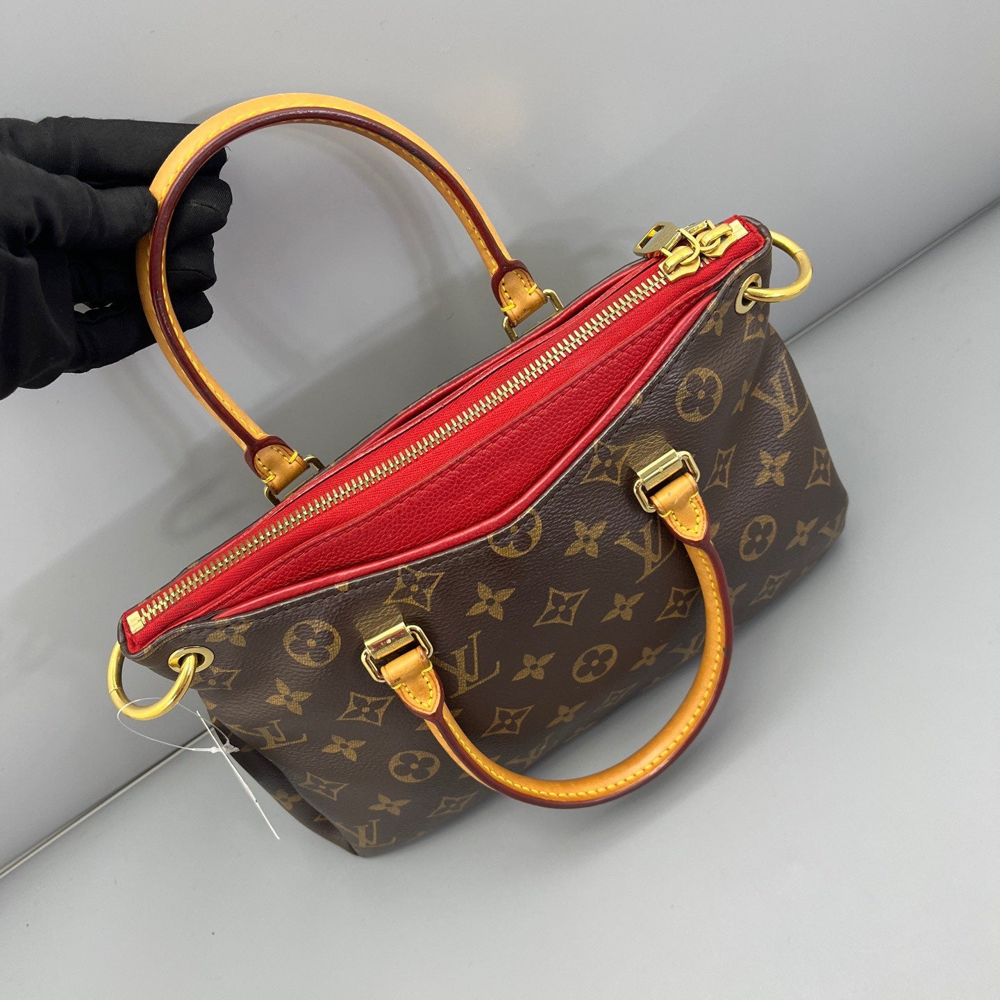 Louis Vuitton - Legend BB - Monogram canvas with Vachetta leather trim and textile lining - Brown with Red interior - (Small)