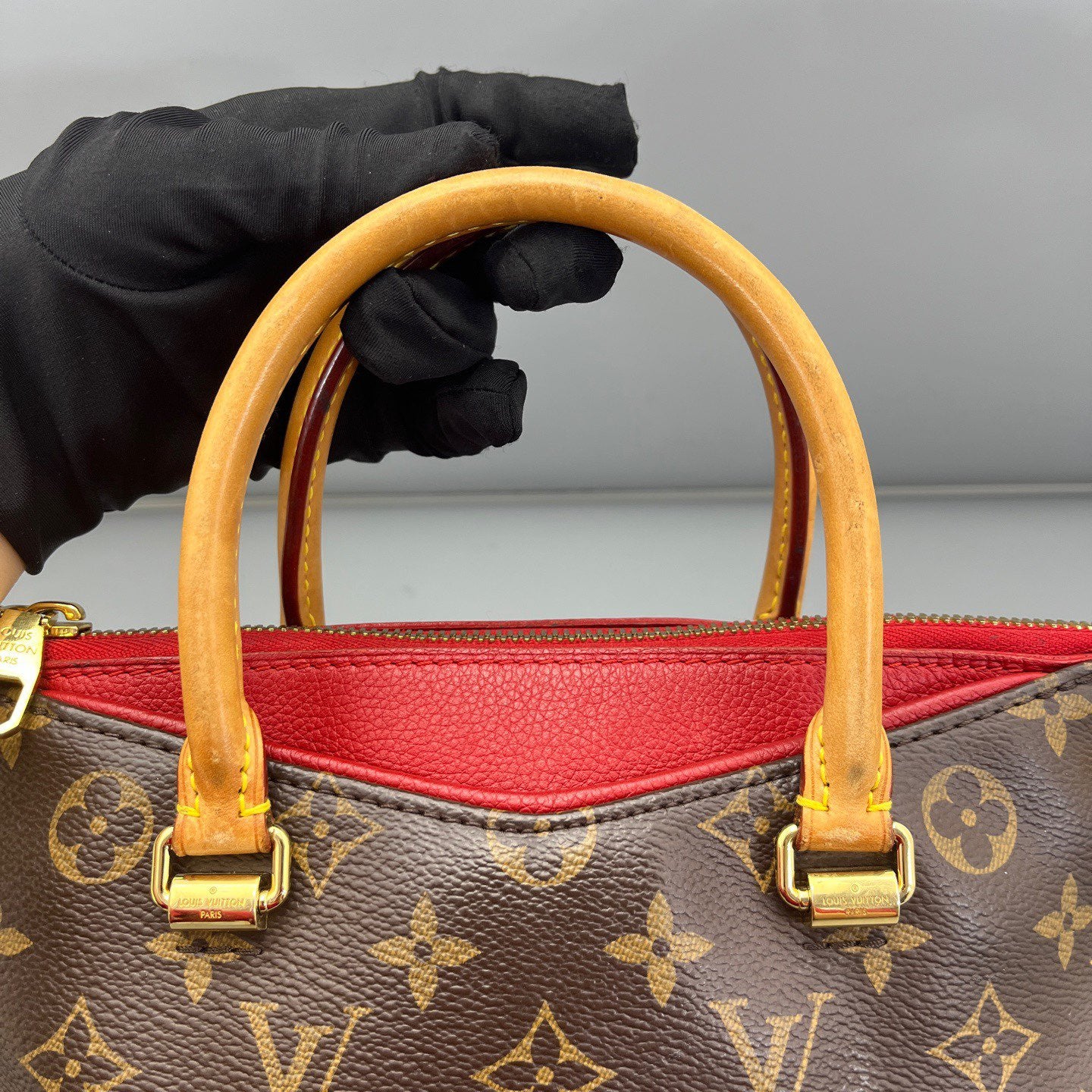 Louis Vuitton - Legend BB - Monogram canvas with Vachetta leather trim and textile lining - Brown with Red interior - (Small)