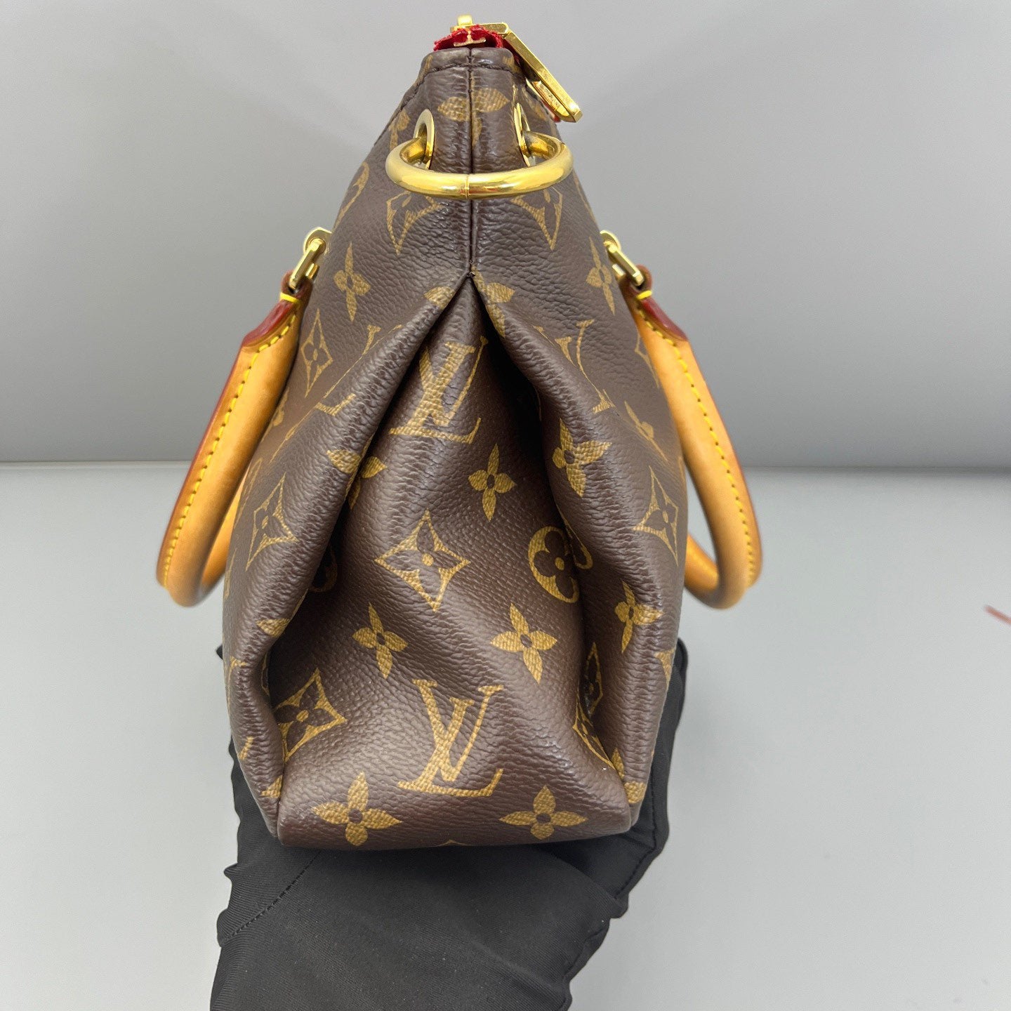 Louis Vuitton - Legend BB - Monogram canvas with Vachetta leather trim and textile lining - Brown with Red interior - (Small)