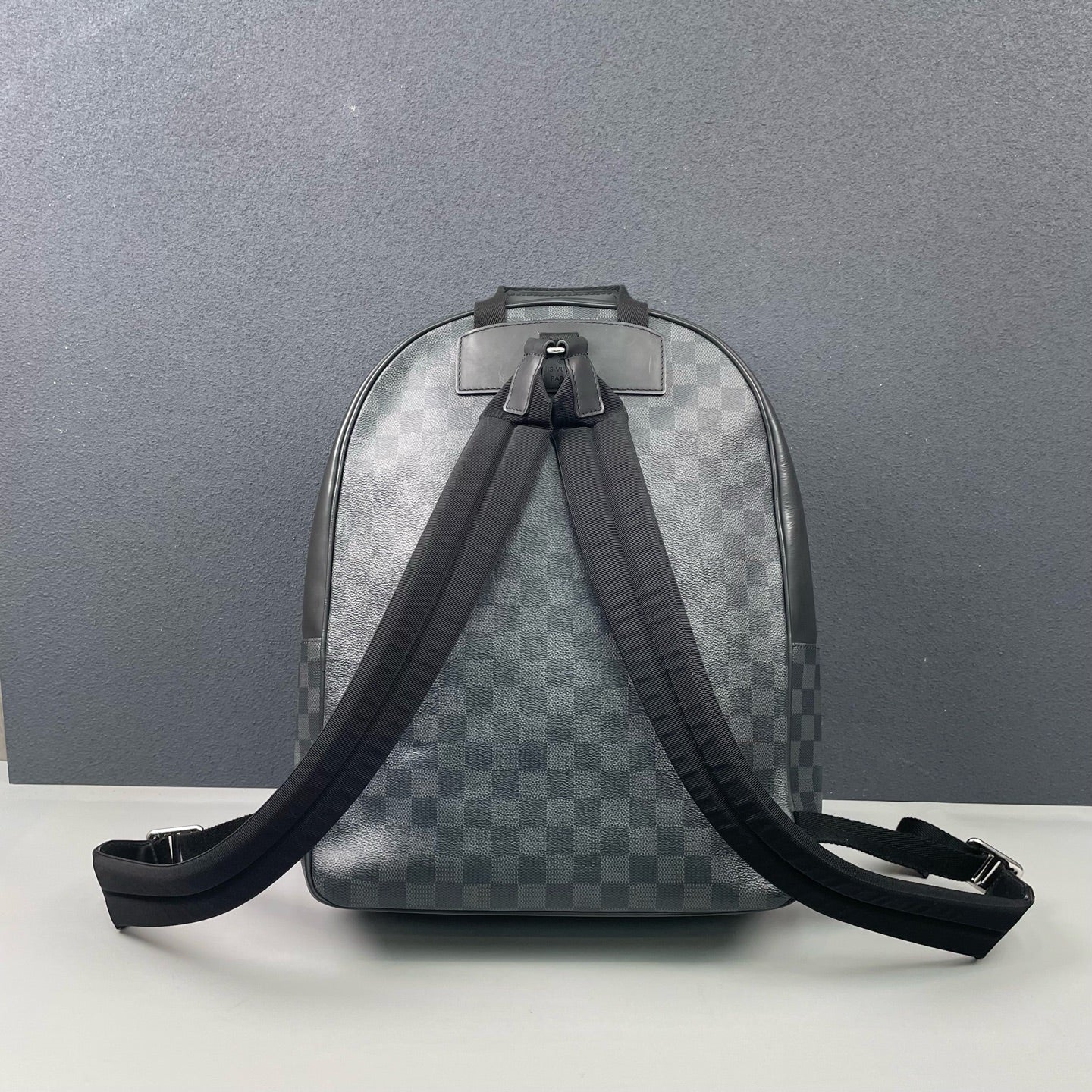 Louis Vuitton - Limited Edition Hiroshi Fujiwara Rope Knot Damier Graphite Backpack - Damier Graphite coated canvas with leather trim - Grey and Blue - (medium)