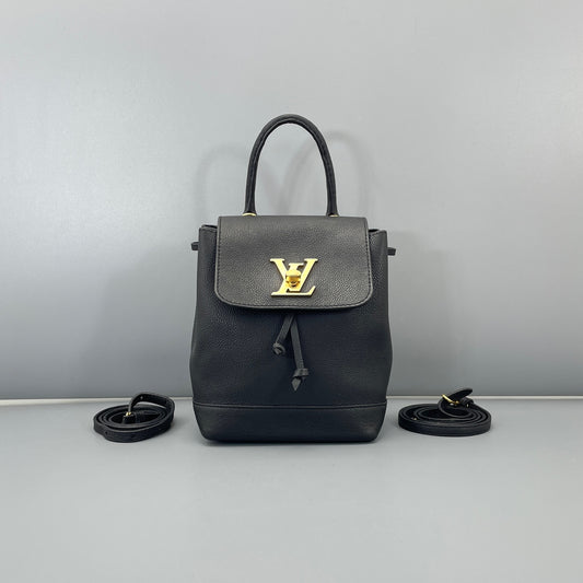 Louis Vuitton - Lockme Backpack Mini - Leather - Black - (mini)