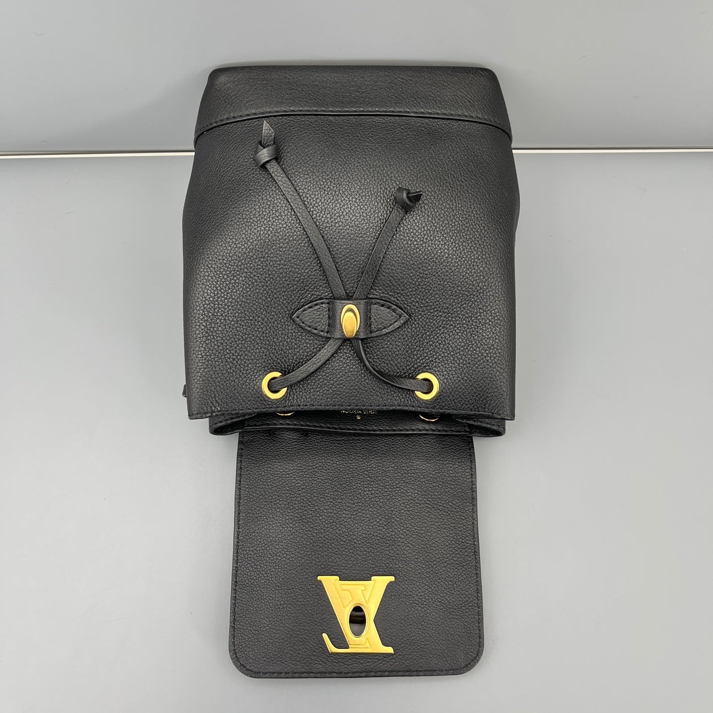 Louis Vuitton - Lockme Backpack Mini - Leather - Black - (mini)