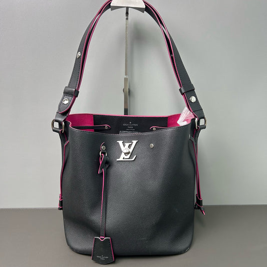 Louis Vuitton - Lockme Bucket - Cowhide leather - Black - (medium)