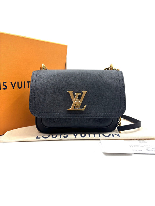 Louis Vuitton - Lockme Chain - Grained cowhide leather - Black - (small)