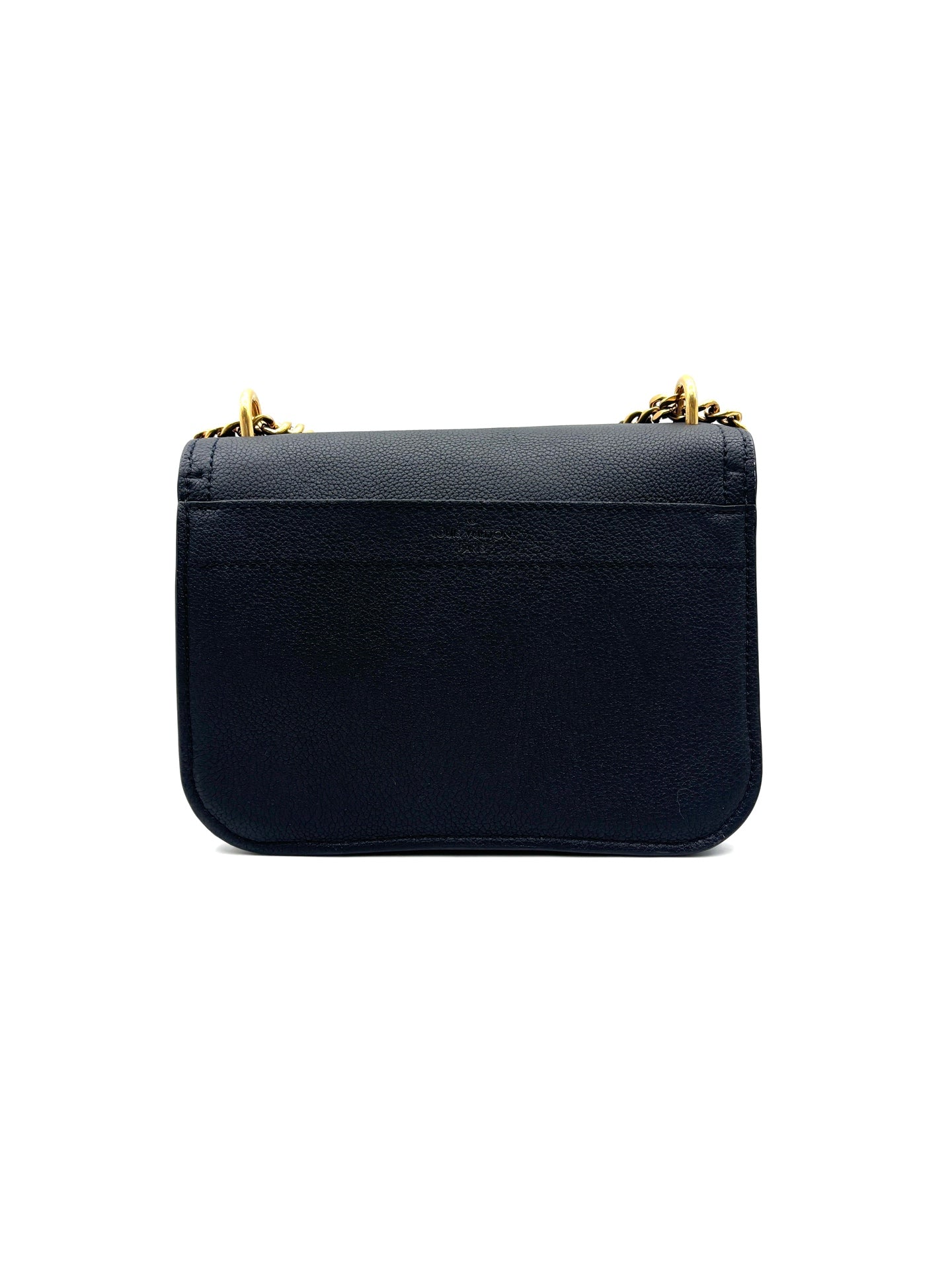 Louis Vuitton - Lockme Chain - Grained cowhide leather - Black - (small)
