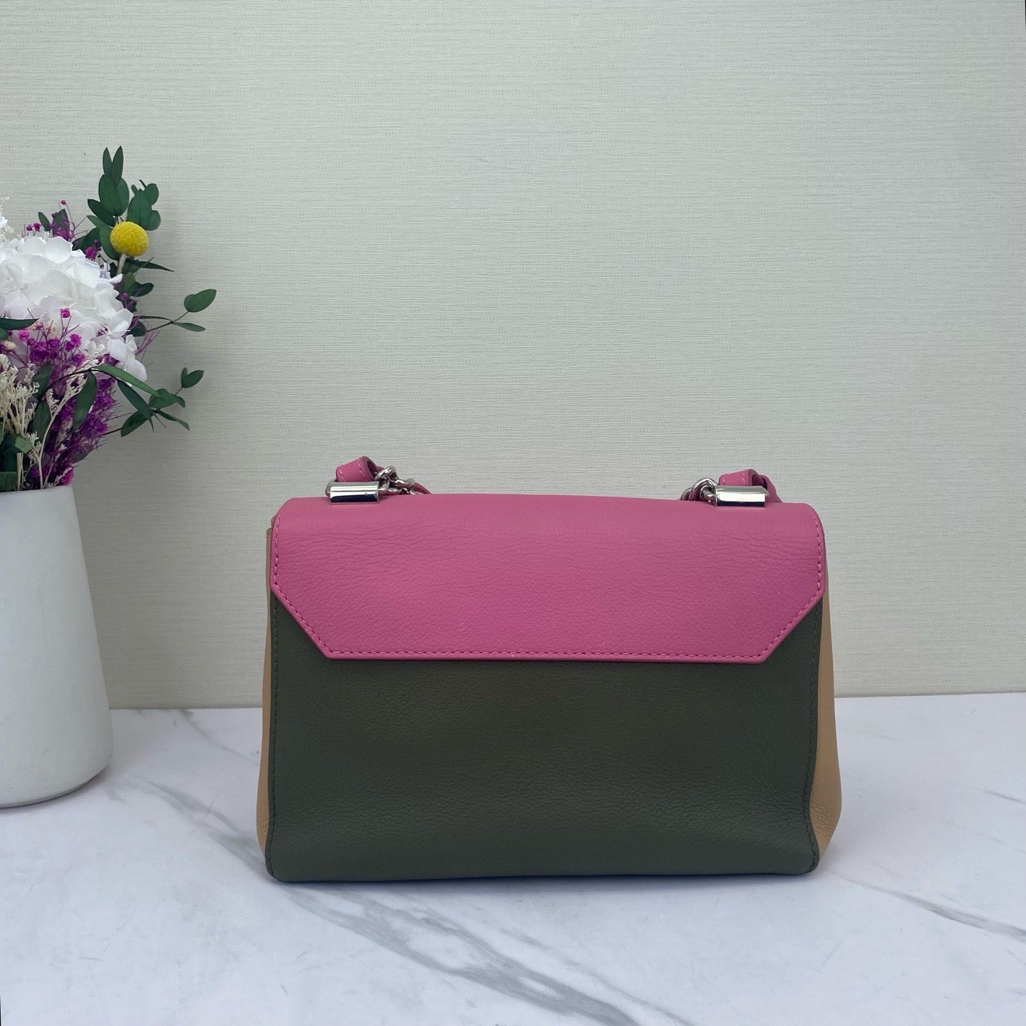Louis Vuitton - Lockme - Grained cowhide leather - Multicolour (Pink, Olive Green, Beige) - (small)