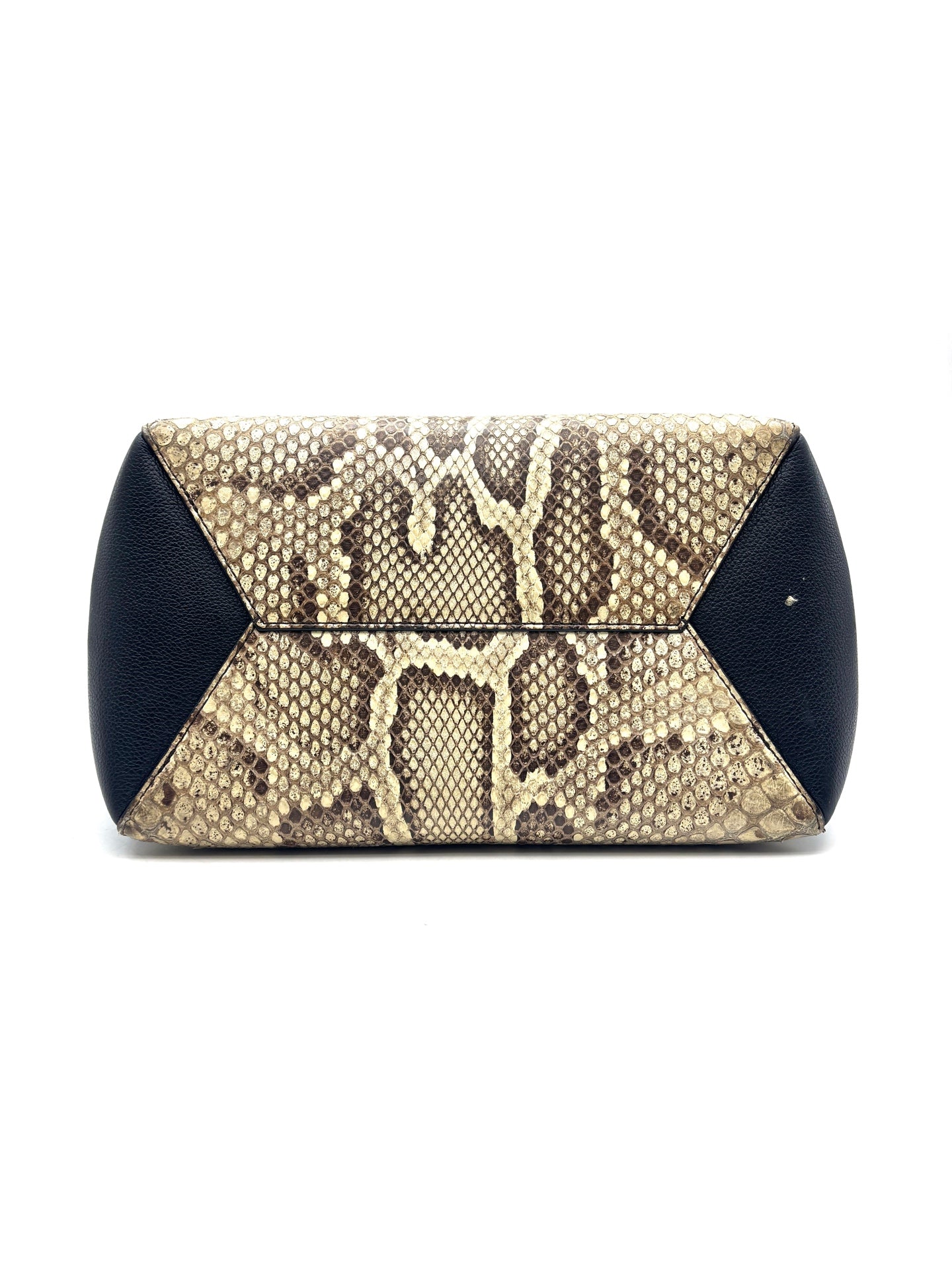 Louis Vuitton - Lockme Snakeskin Patchwork Tote - Grained leather and python skin - Black and Beige - (medium)