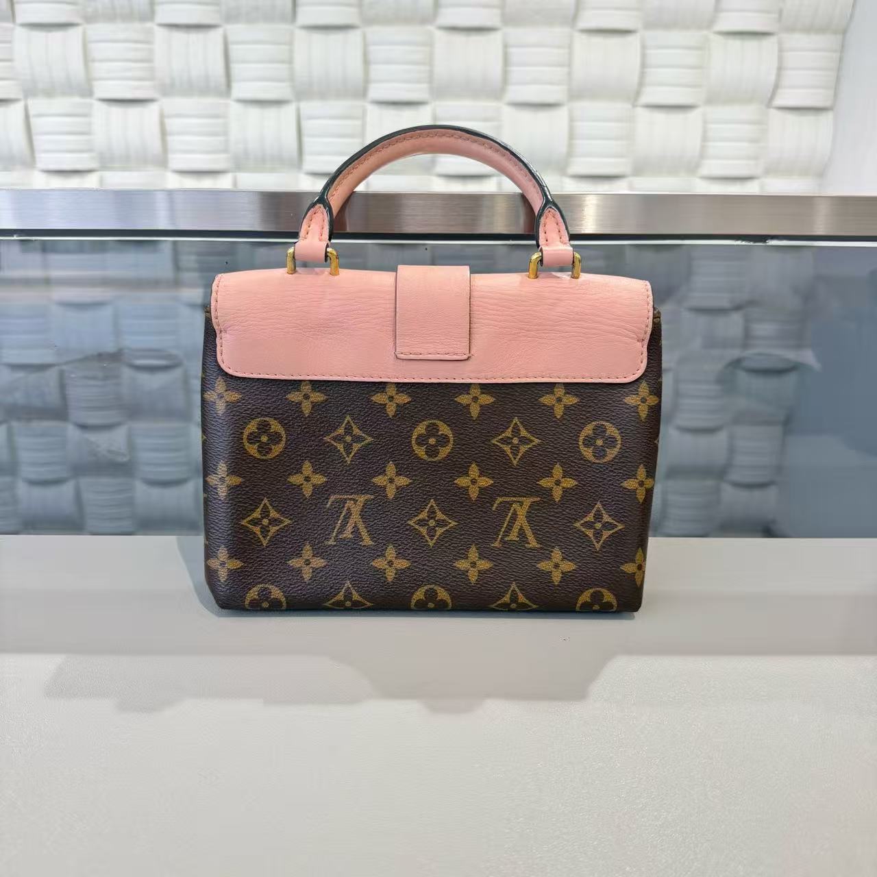 Louis Vuitton - Locky BB - Monogram coated canvas and calfskin leather - Brown and Pink with Gold-Tone Hardware - (mini)