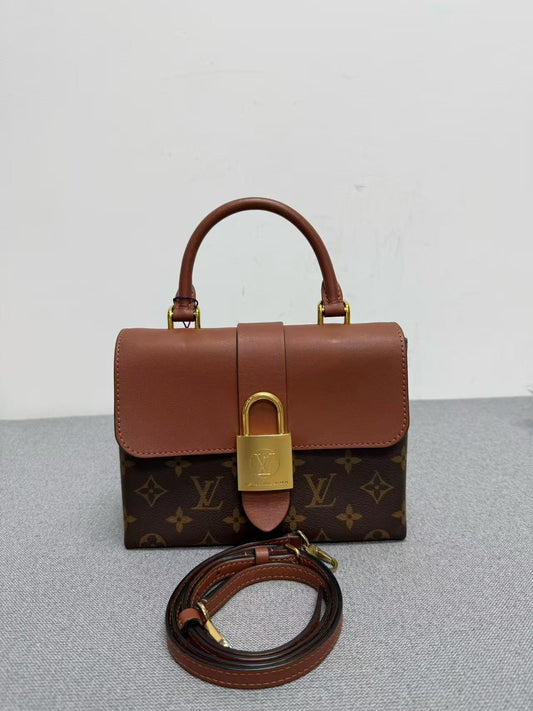Louis Vuitton - Locky BB - Monogram coated canvas with smooth leather trim - Brown and Caramel - (mini)