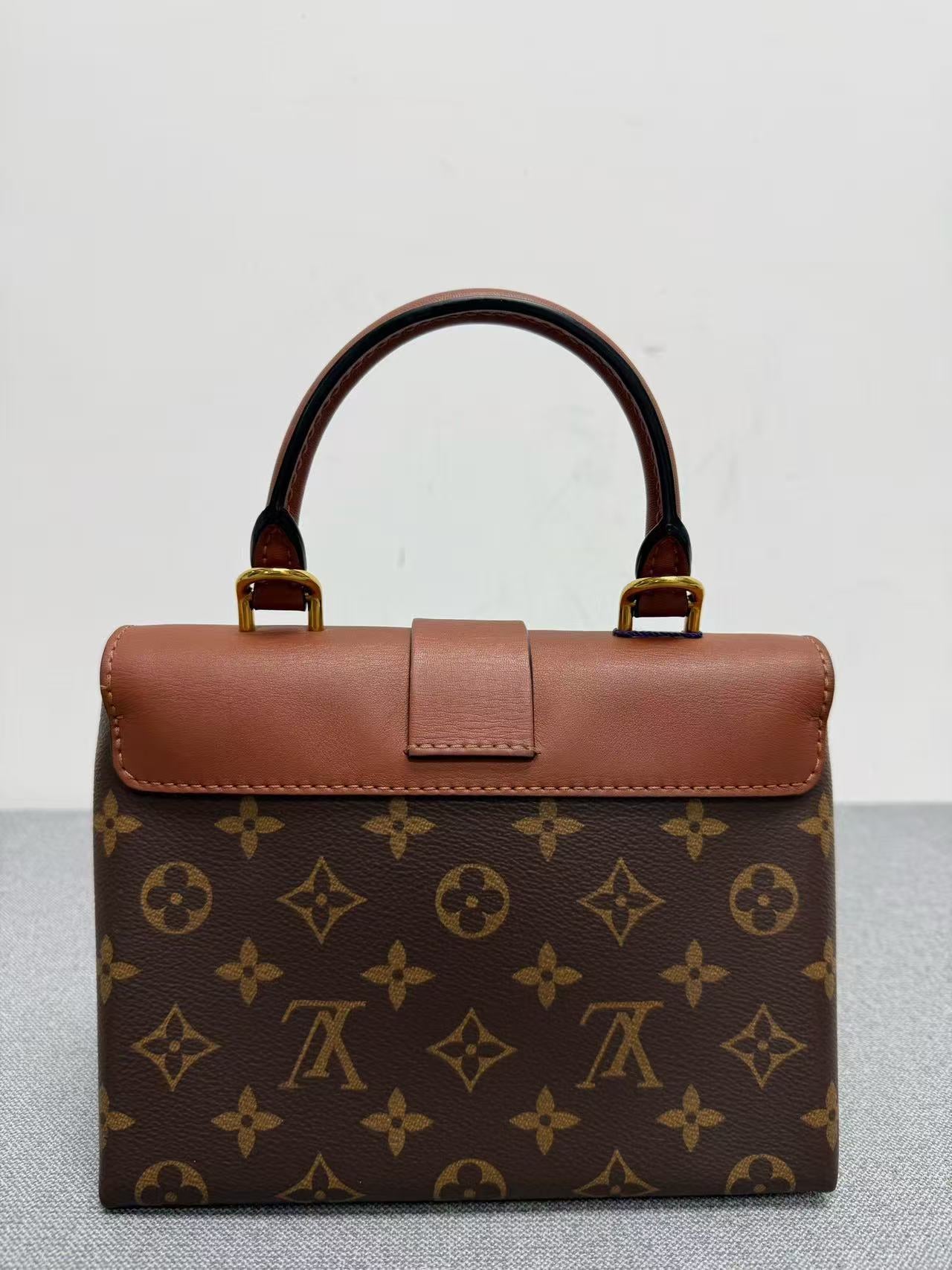 Louis Vuitton - Locky BB - Monogram coated canvas with smooth leather trim - Brown and Caramel - (mini)