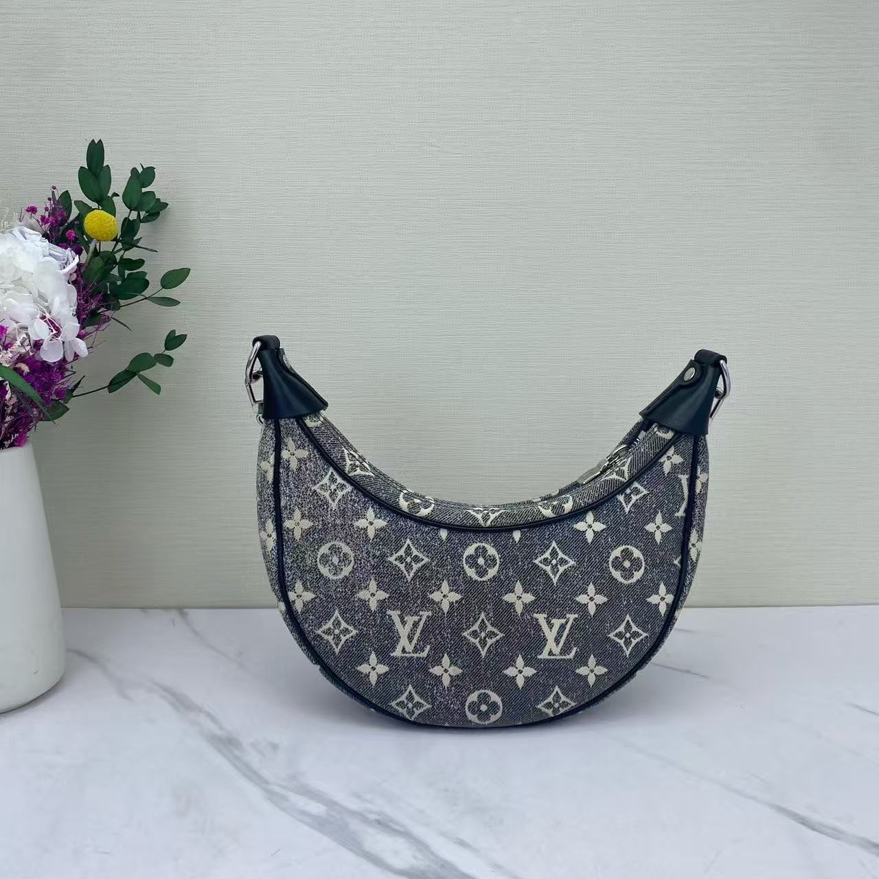 Louis Vuitton - Loop Hobo - Denim canvas - Blue - (small)