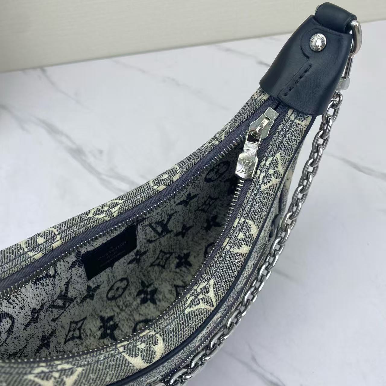 Louis Vuitton - Loop Hobo - Denim canvas - Blue - (small)