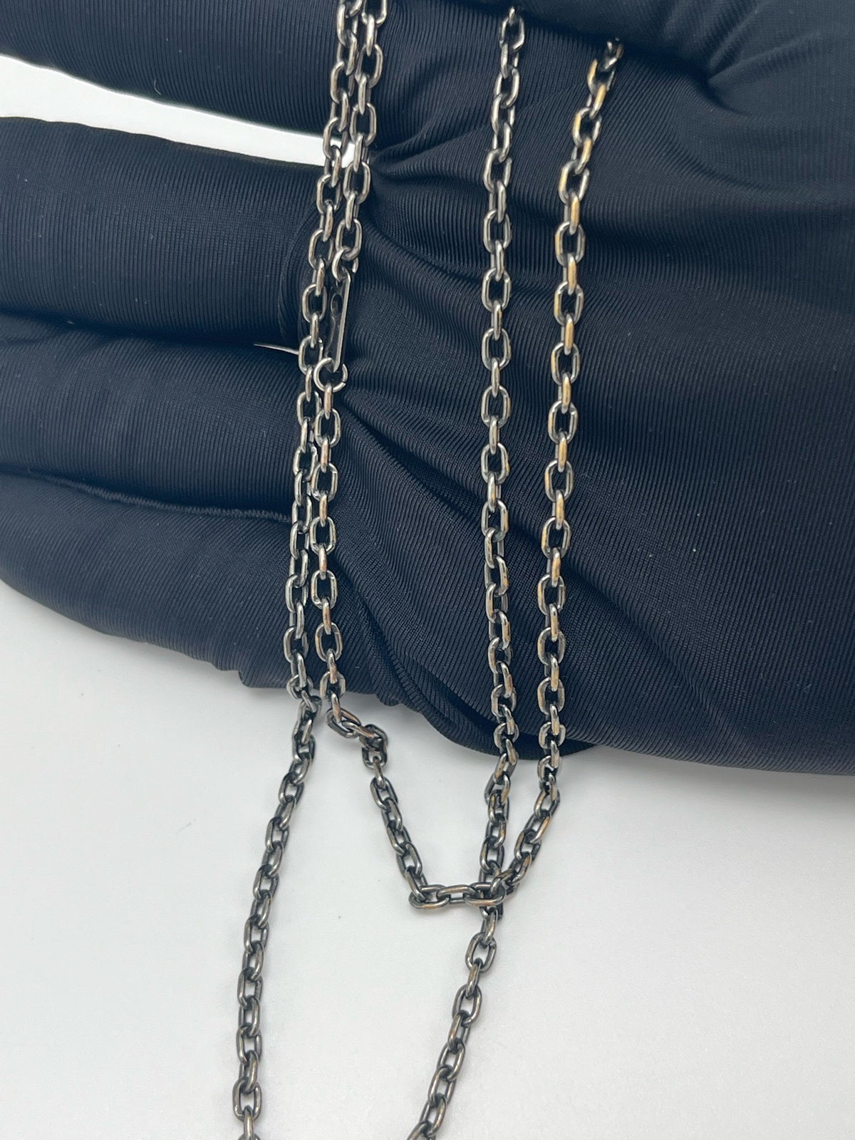 Louis Vuitton - LV Initiales Three-Pendant Necklace - Base metal with an antiqued finish and marble-effect logo detail. - Multicolour - (Medium-long)