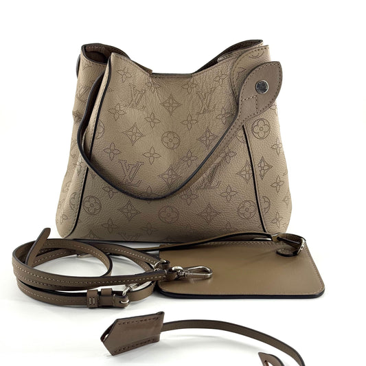 Louis Vuitton - Mahina Babylone BB - Perforated Mahina calfskin leather - Galet (Elephant Grey) - (Small)