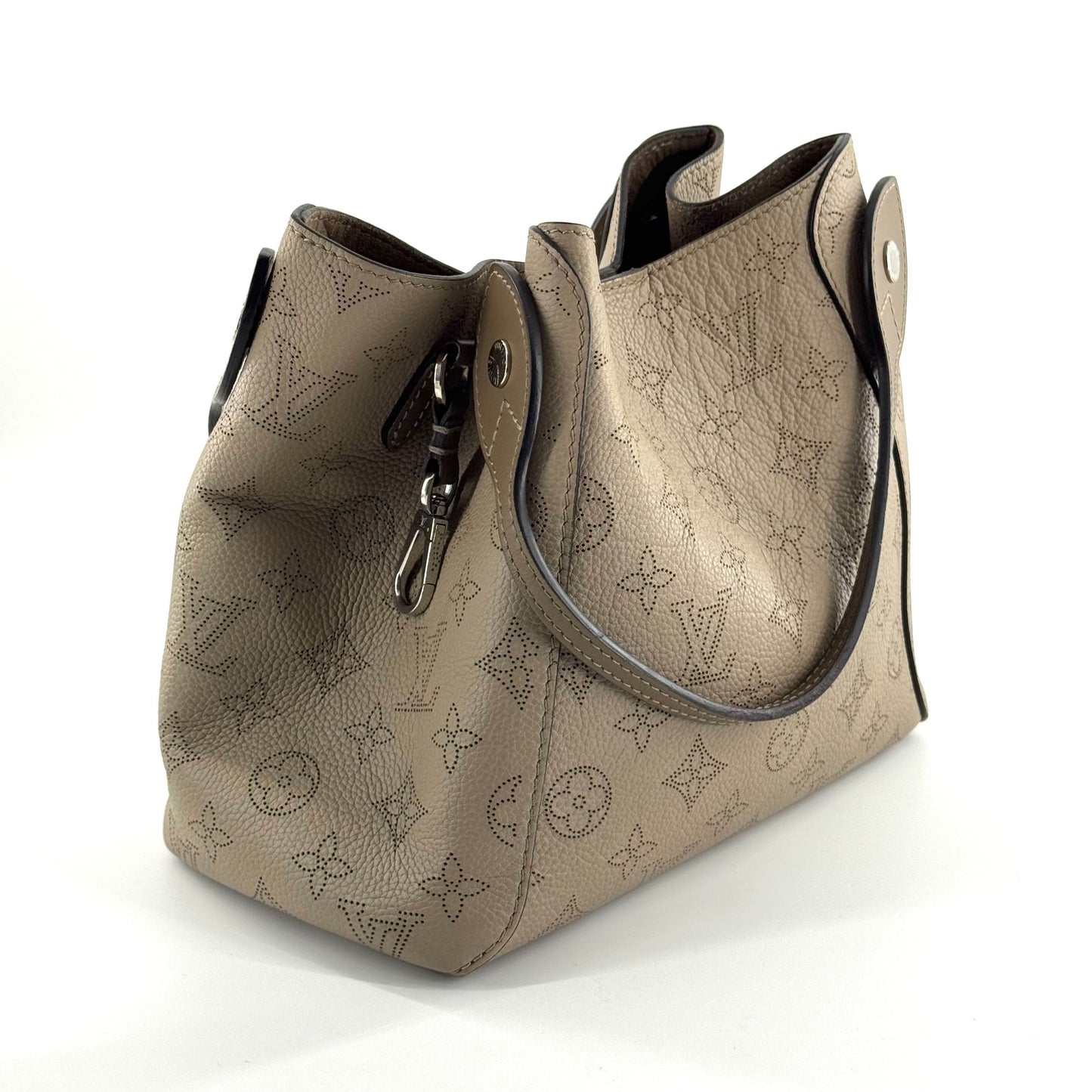 Louis Vuitton - Mahina Babylone BB - Perforated Mahina calfskin leather - Galet (Elephant Grey) - (Small)