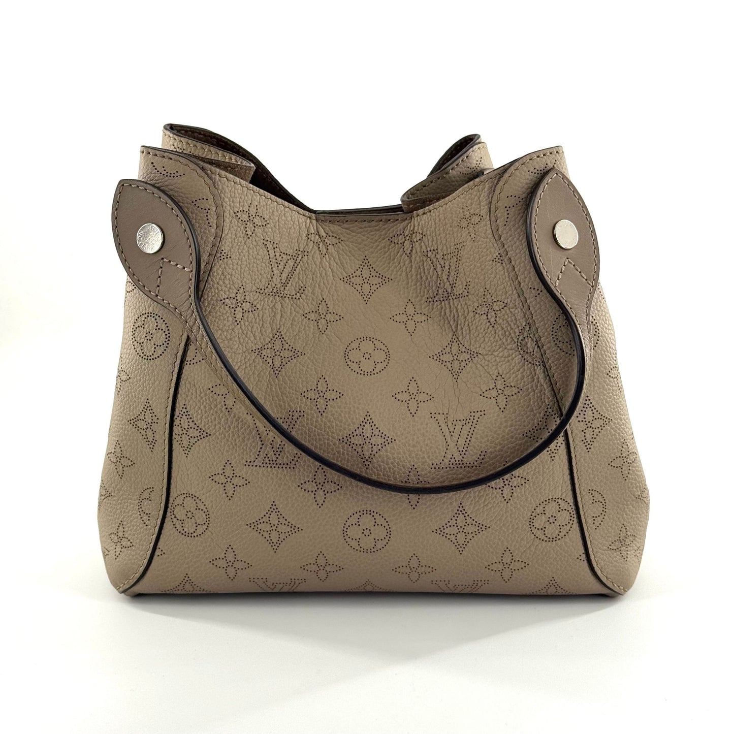 Louis Vuitton - Mahina Babylone BB - Perforated Mahina calfskin leather - Galet (Elephant Grey) - (Small)