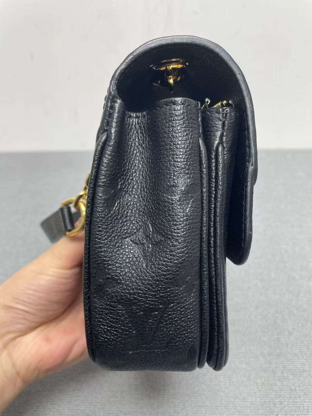 Louis Vuitton - Marceau - Embossed Monogram Empreinte leather - Black - (Small)