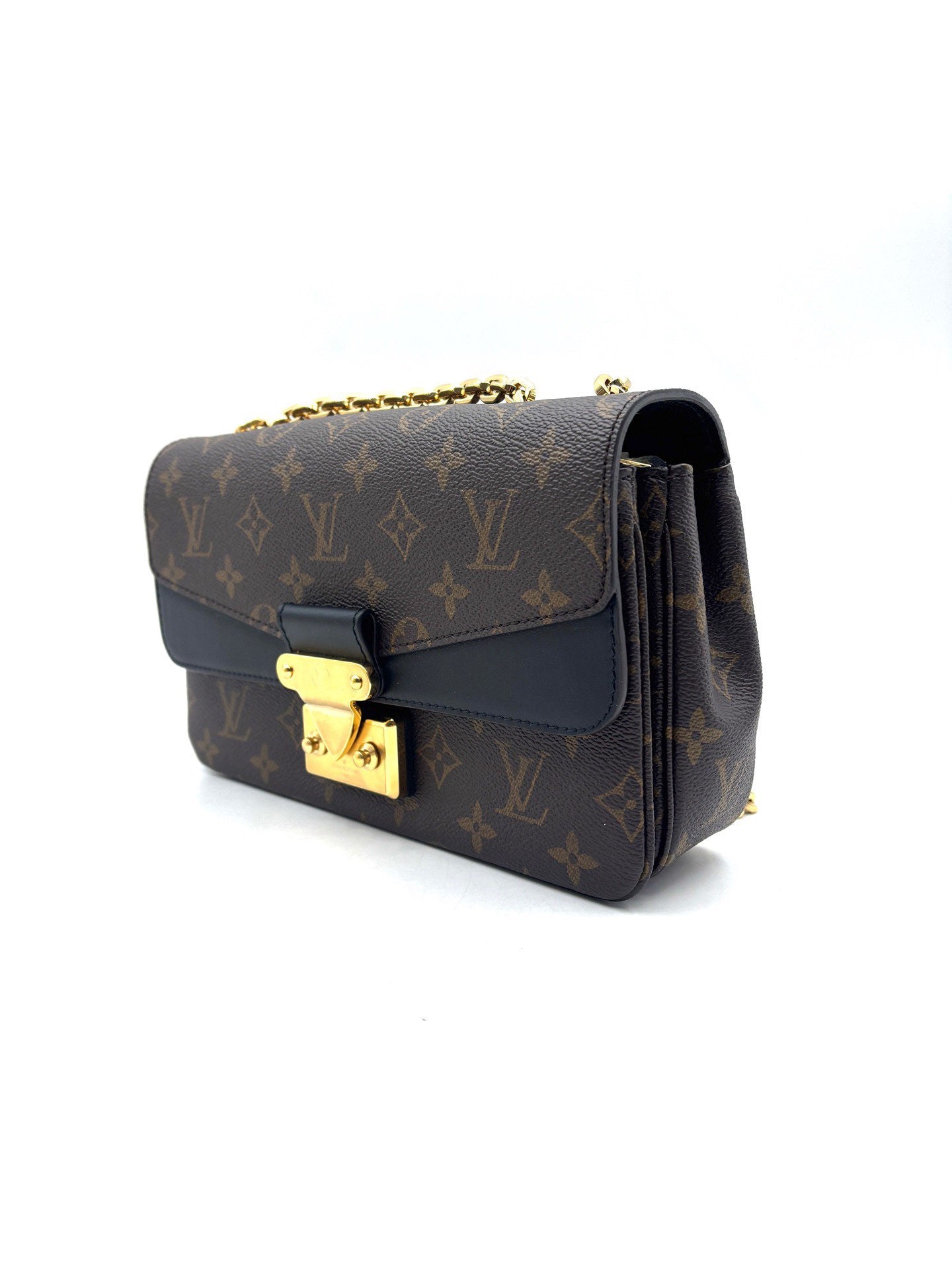 Louis Vuitton - Marceau - Monogram coated canvas with cowhide leather trim - Brown with black trim - (small)