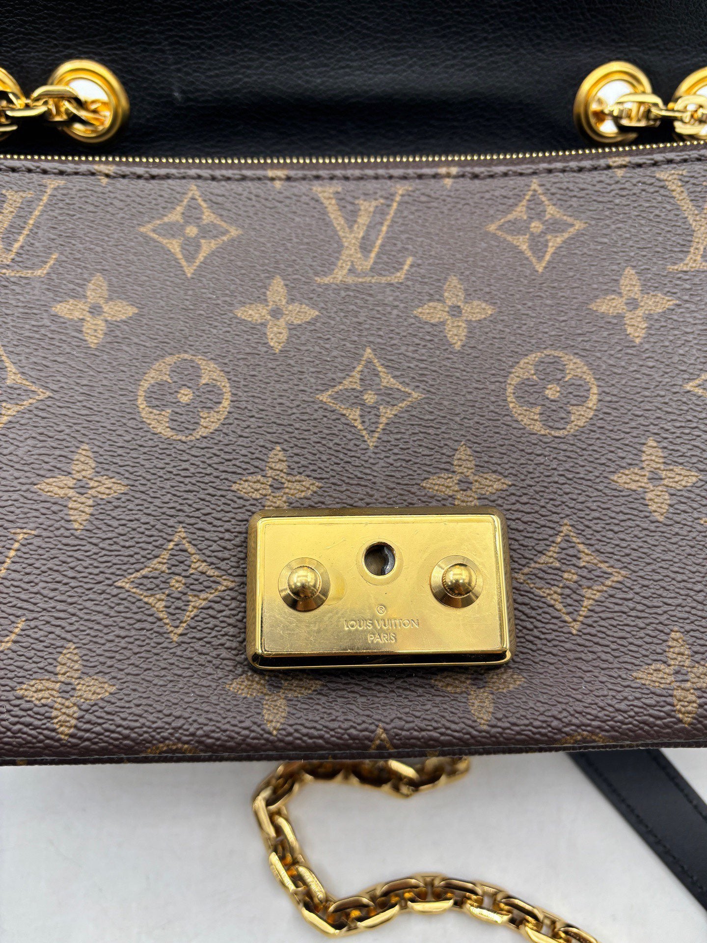 Louis Vuitton - Marceau - Monogram coated canvas with cowhide leather trim - Brown with black trim - (small)