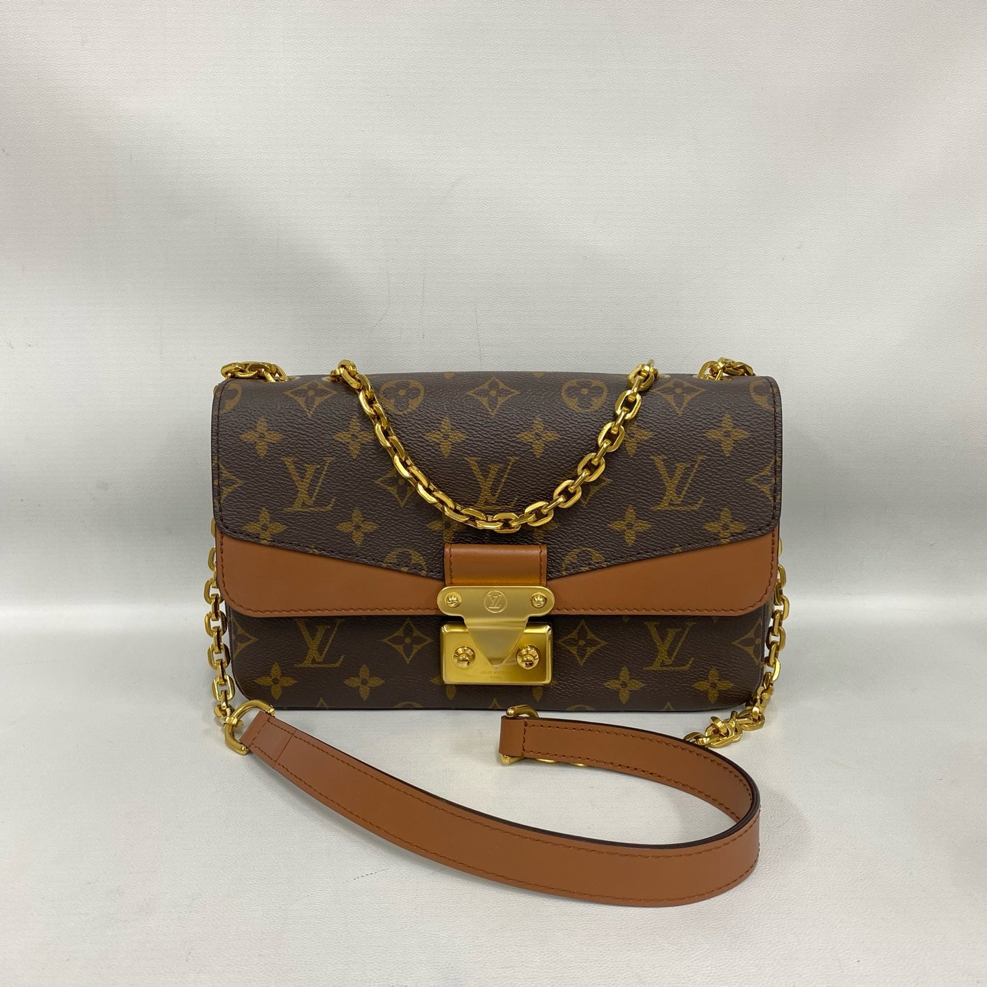 Louis Vuitton - Marceau - Monogram coated canvas with natural cowhide leather trim - Brown - (Small)