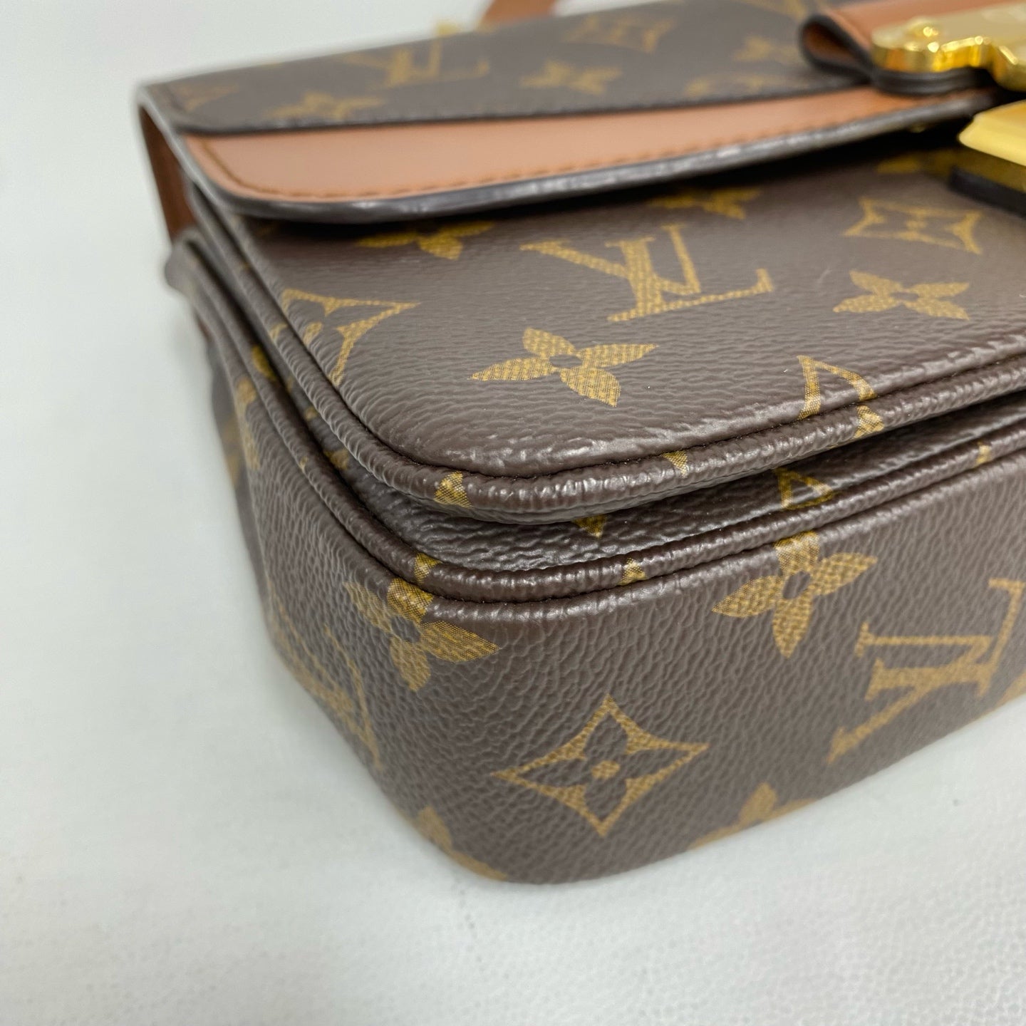 Louis Vuitton - Marceau - Monogram coated canvas with natural cowhide leather trim - Brown - (Small)