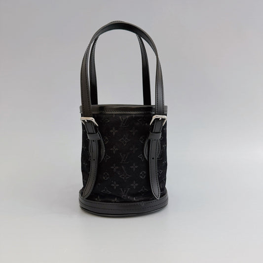 Louis Vuitton - Millennium Limited Mini Bucket Bag - Satin - Black