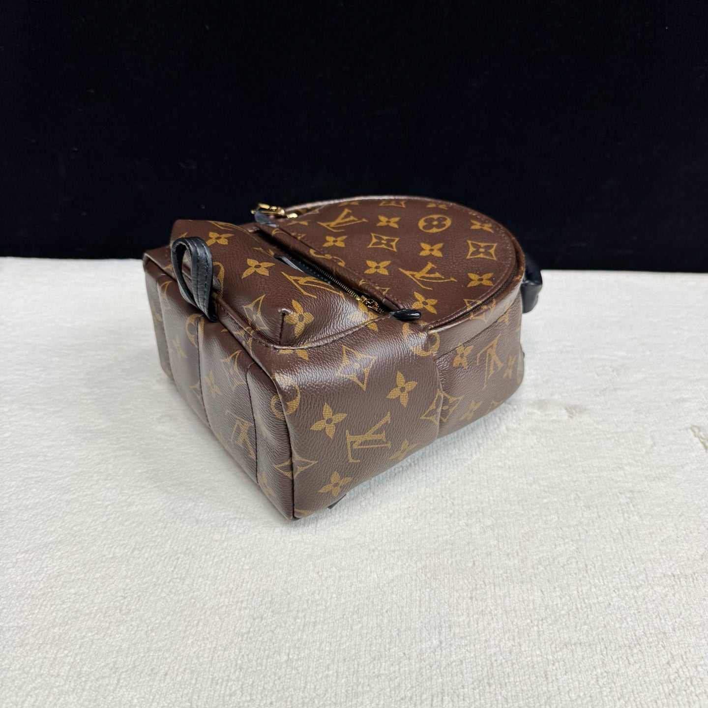 Louis Vuitton - Mini Backpack - Monogram coated canvas with leather trim - Brown with black accents - (mini)