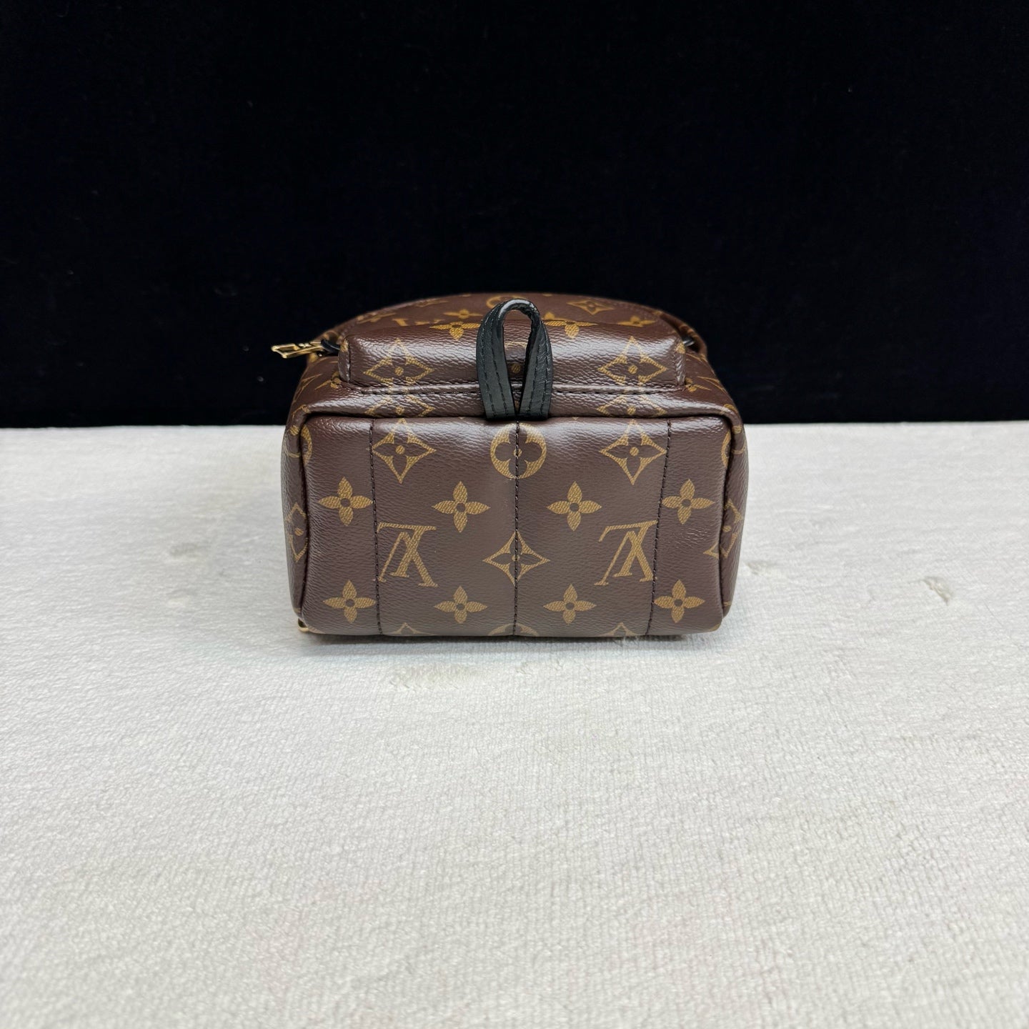Louis Vuitton - Mini Backpack - Monogram coated canvas with leather trim - Brown with black accents - (mini)