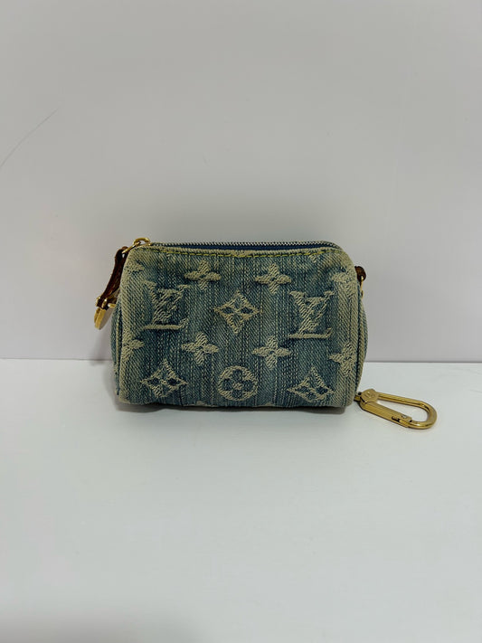 Louis Vuitton - Mini Pochette Accessoires - Denim - Jeans - Blue - (mini)