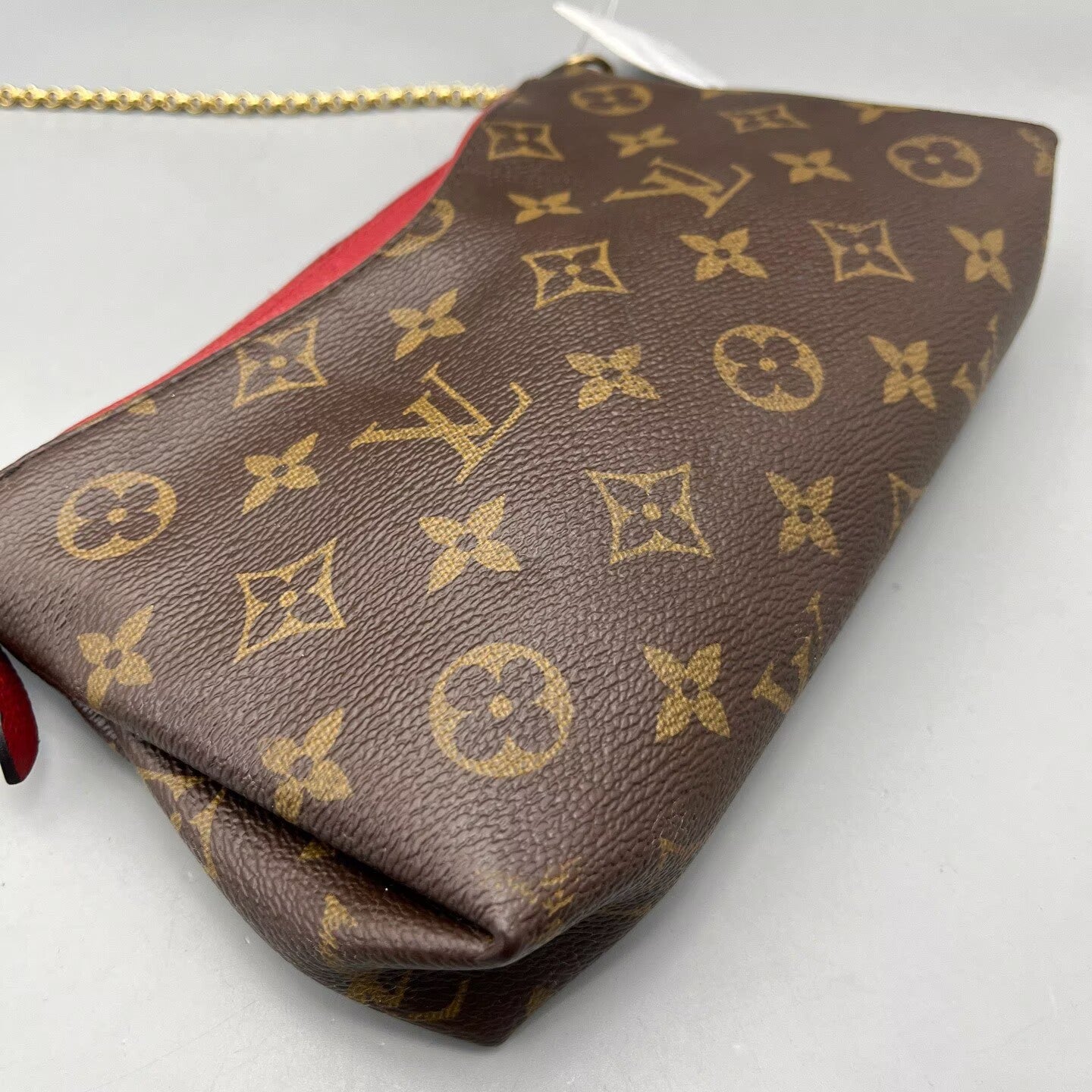 Louis Vuitton - Mini Pochette Accessoires - Monogram coated canvas with leather trim - Brown - (mini)