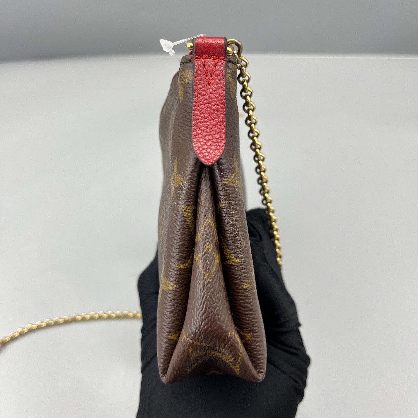 Louis Vuitton - Mini Pochette Accessoires - Monogram coated canvas with leather trim - Brown - (mini)