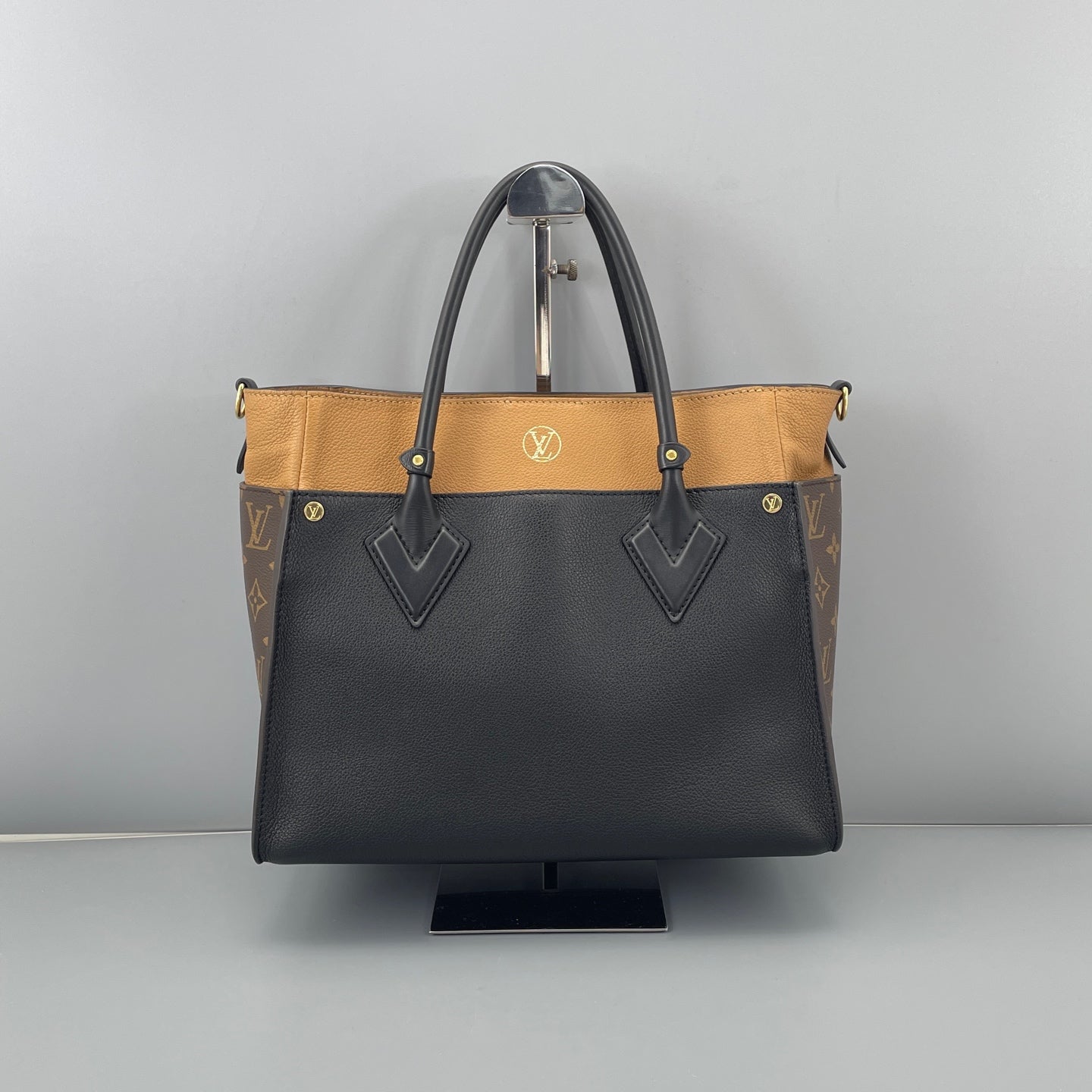 Louis Vuitton - Monogram Canvas and Leather Tote - Leather - Black and Brown - (medium)