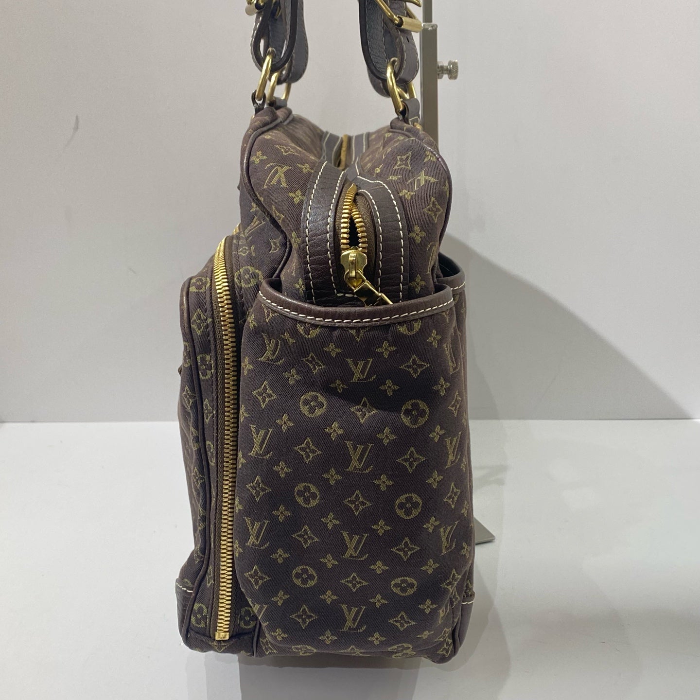 Louis Vuitton - Monogram Denim Messenger Bag - Denim canvas with leather trim - Brown - (Large)