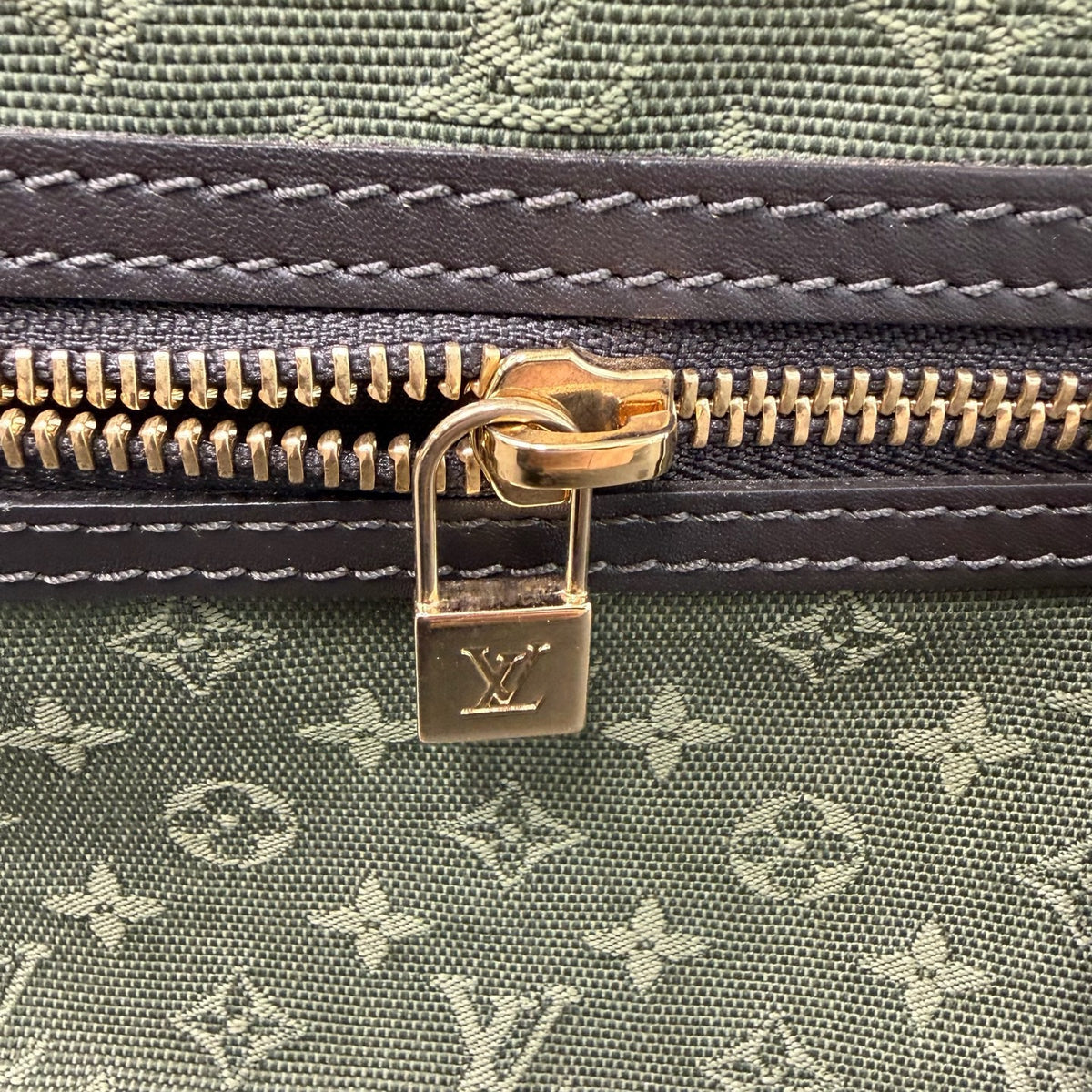 Louis Vuitton - Monogram Denim Tote Bag - Cloth - Green - (mini)