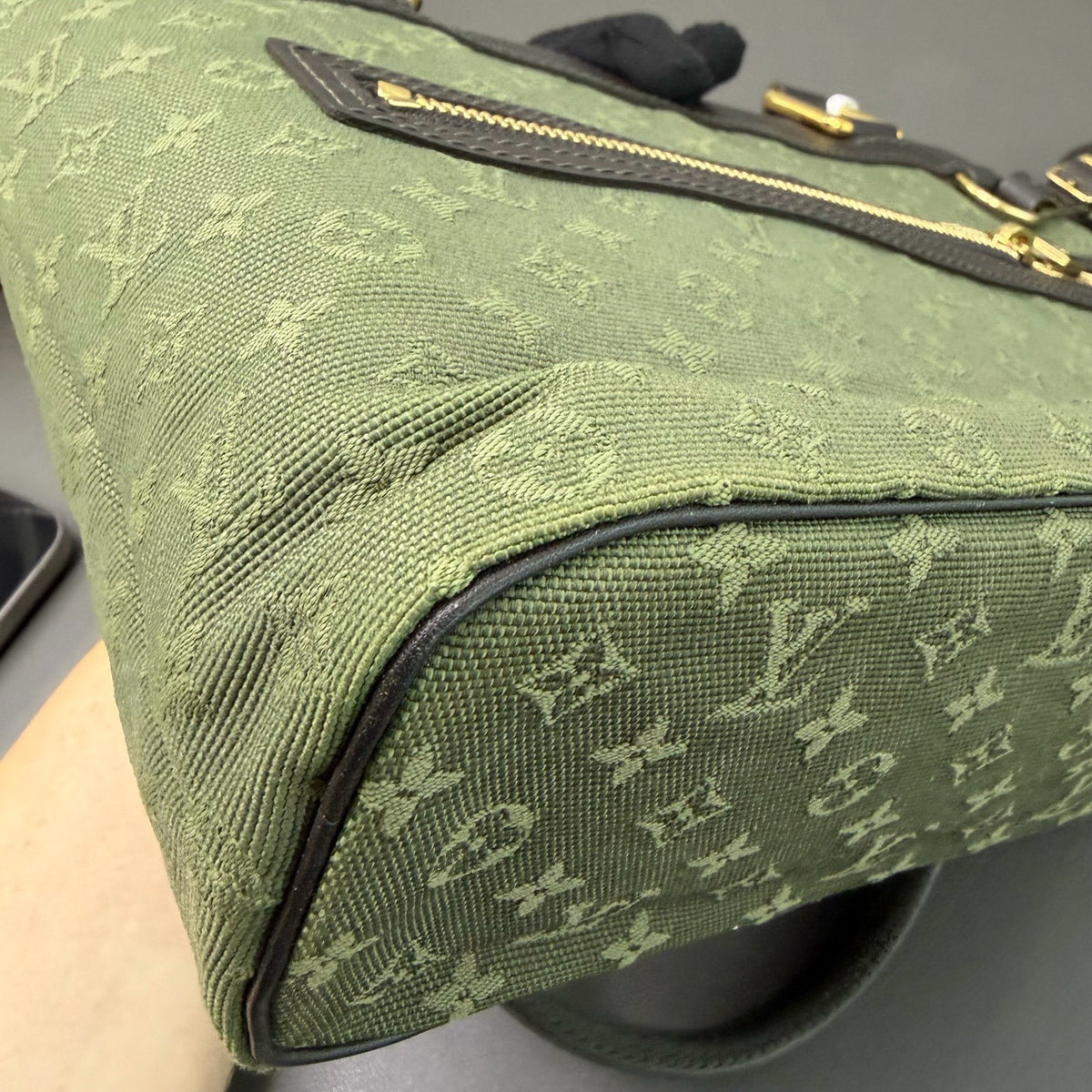 Louis Vuitton - Monogram Denim Tote Bag - Cloth - Green - (mini)