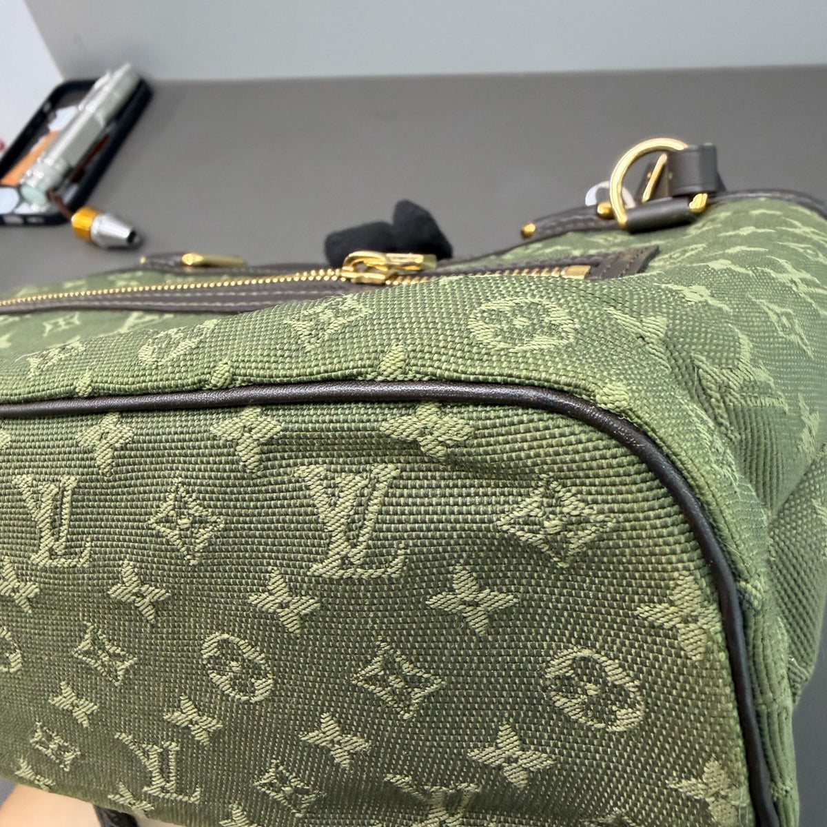Louis Vuitton - Monogram Denim Tote Bag - Cloth - Green - (mini)